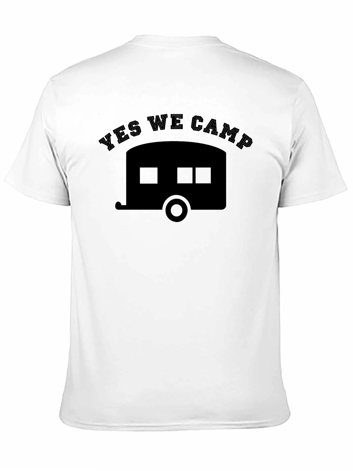 Yes We Camp Black Graphic Tee