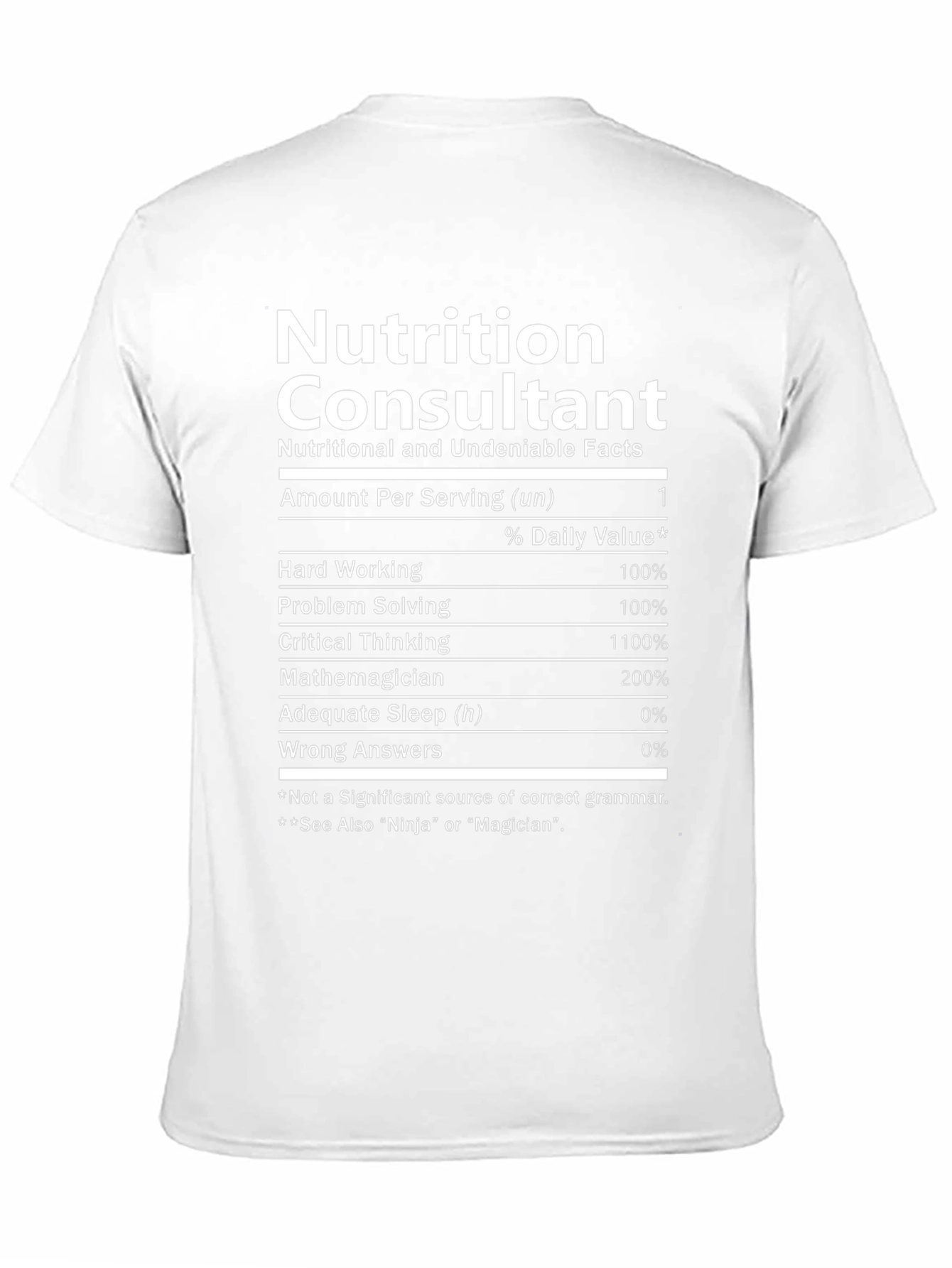 Nutrition Consultant Funny T-Shirt