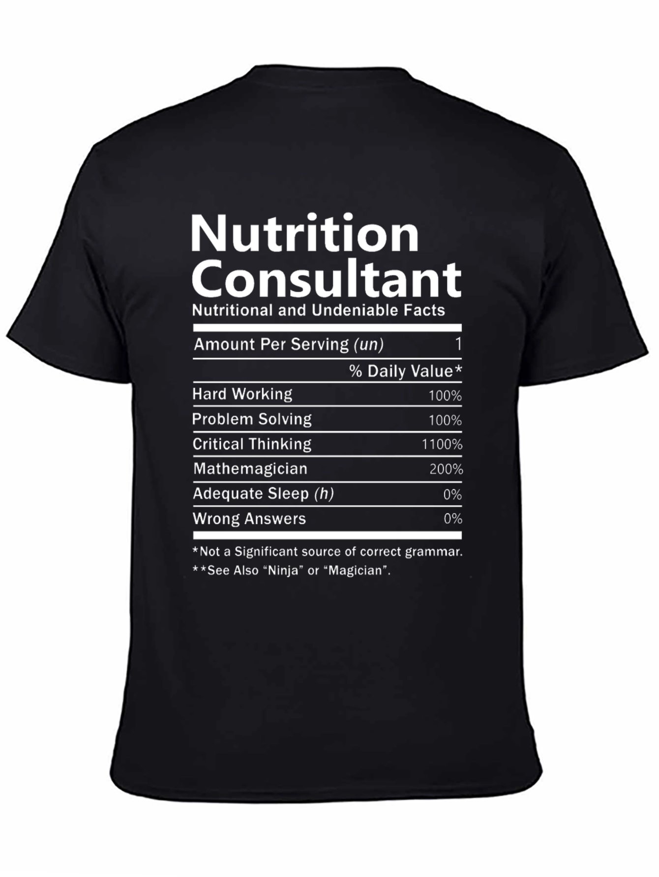 Nutrition Consultant Funny T-Shirt
