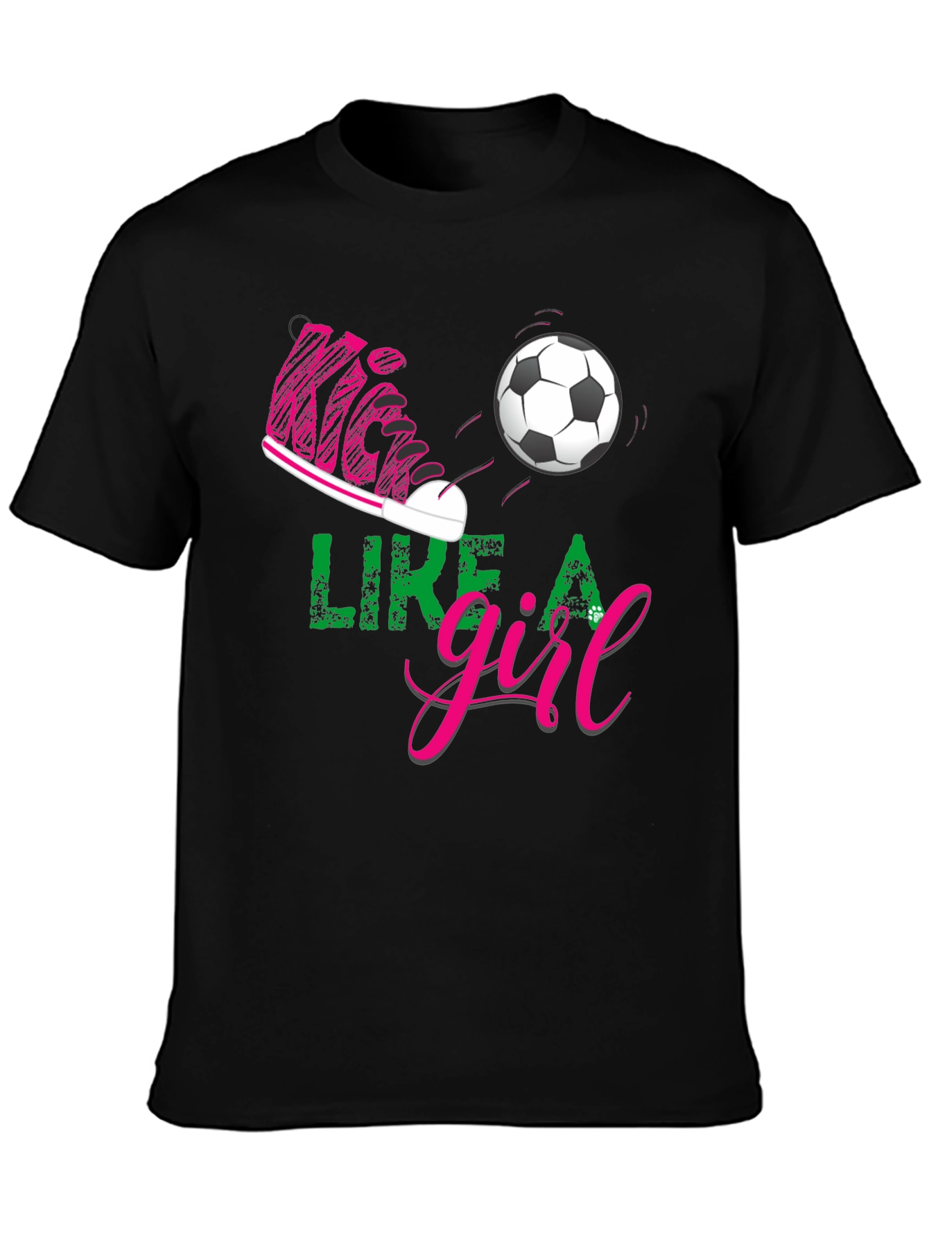 Kick Like a Girl Graphic Tee - Soccer T-Shirt