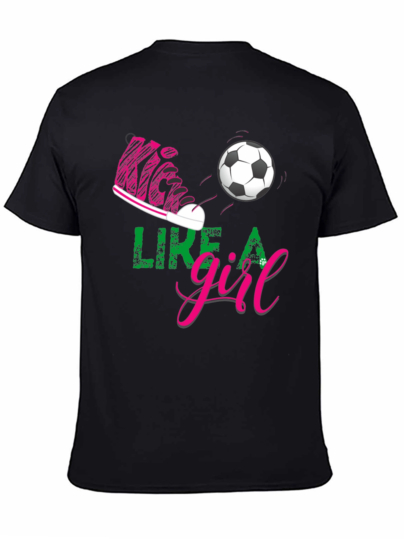 Kick Like a Girl Graphic Tee - Soccer T-Shirt