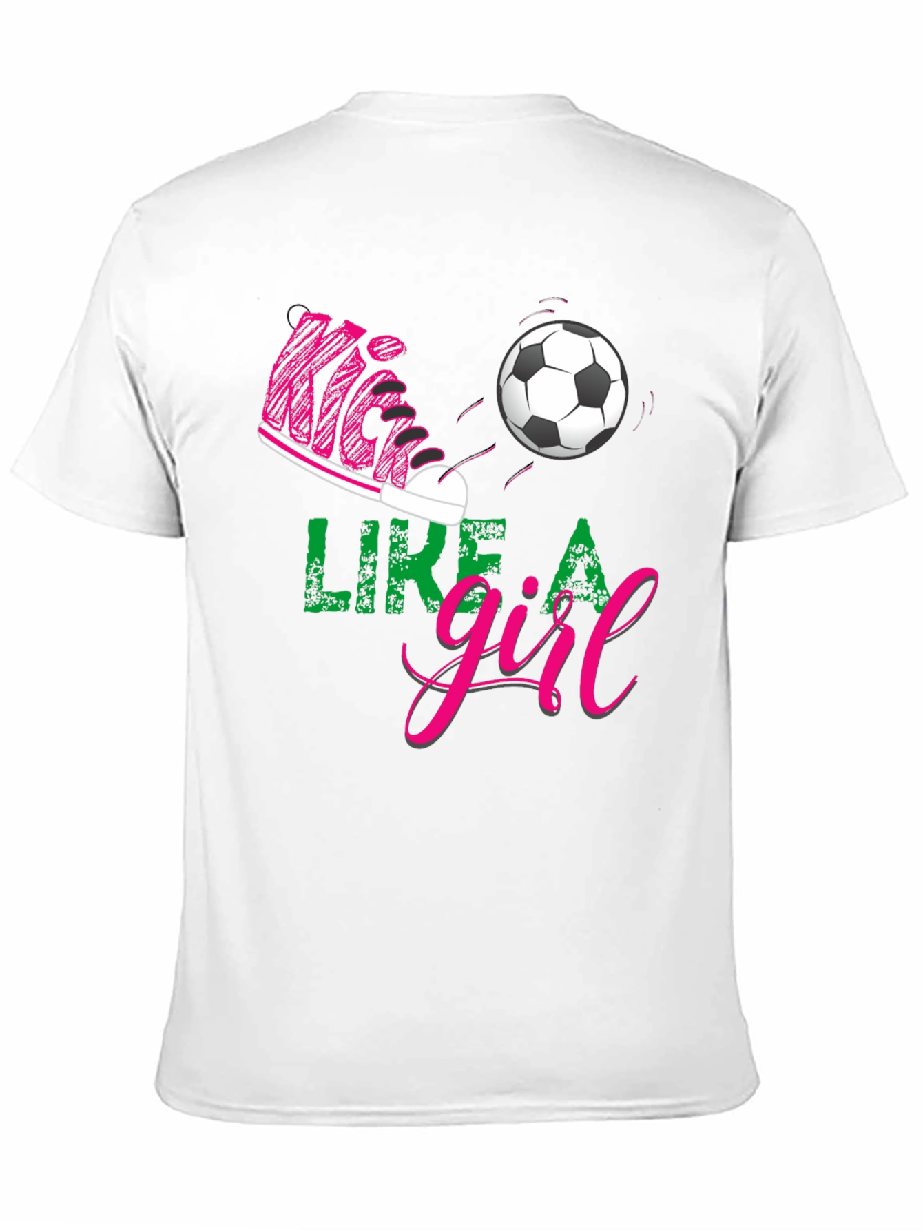 Kick Like a Girl Graphic Tee - Soccer T-Shirt