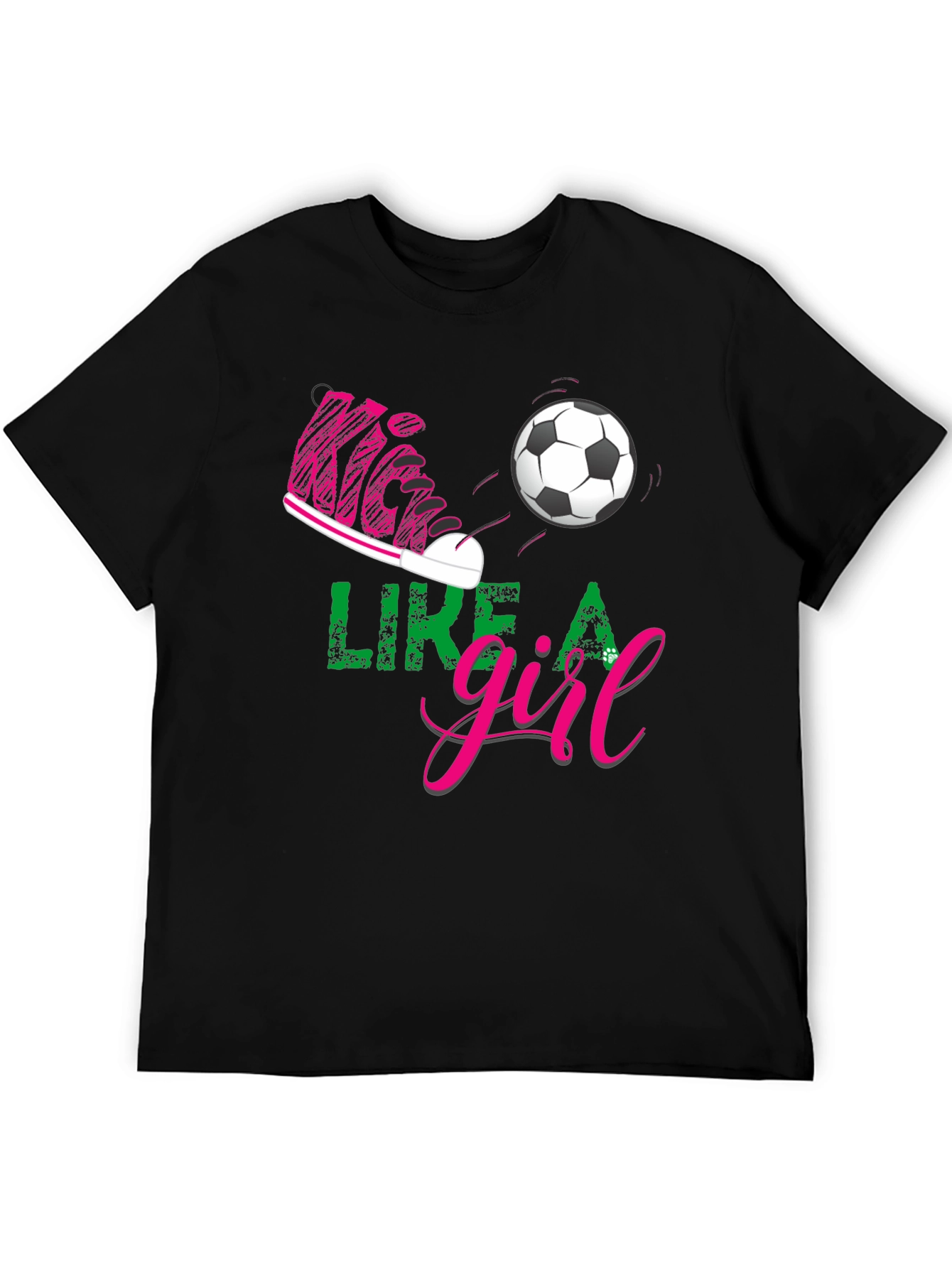 Kick Like a Girl Graphic Tee - Soccer T-Shirt