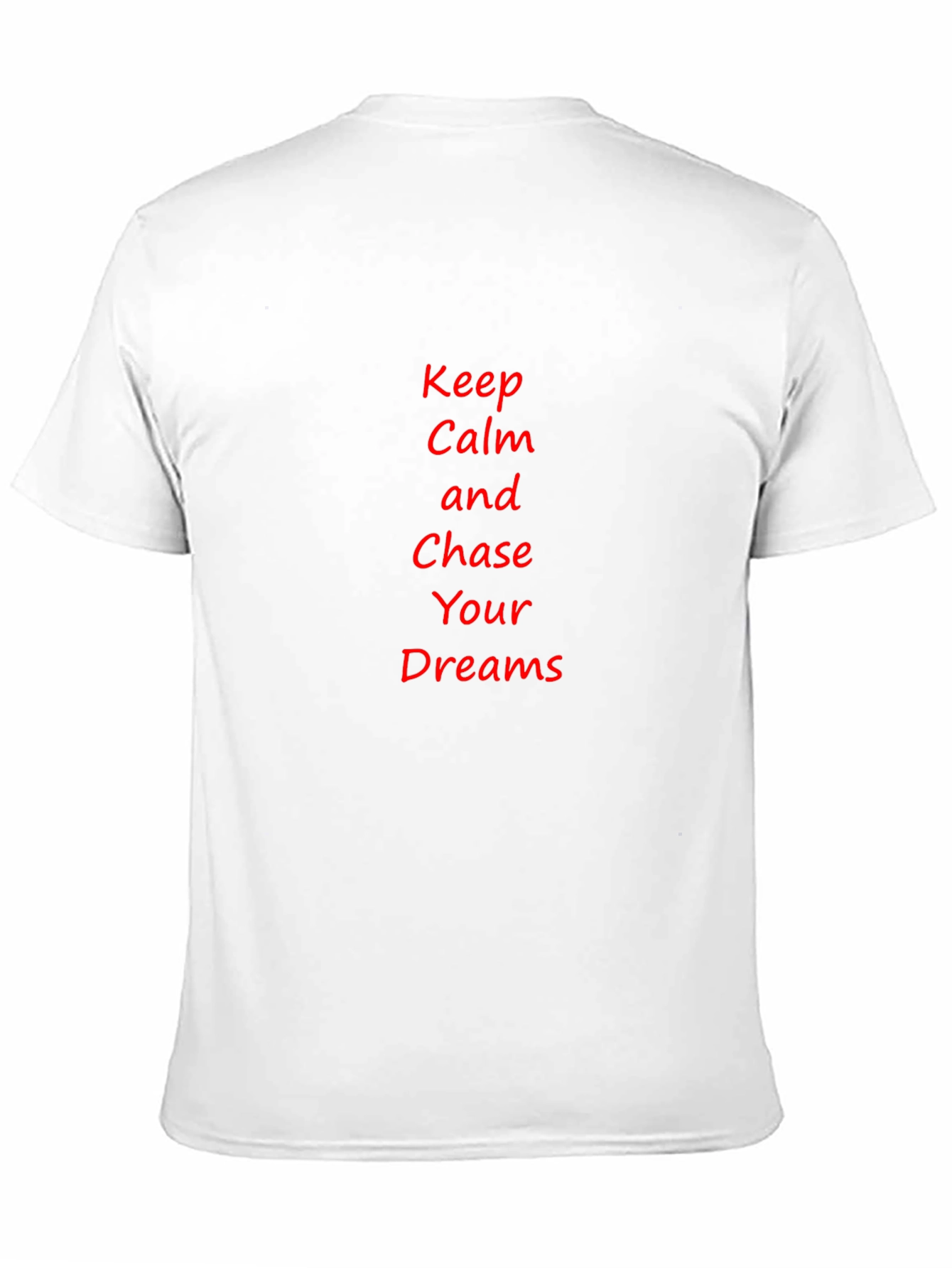 Keep Calm and Chase Your Dreams Black T-Shirt
