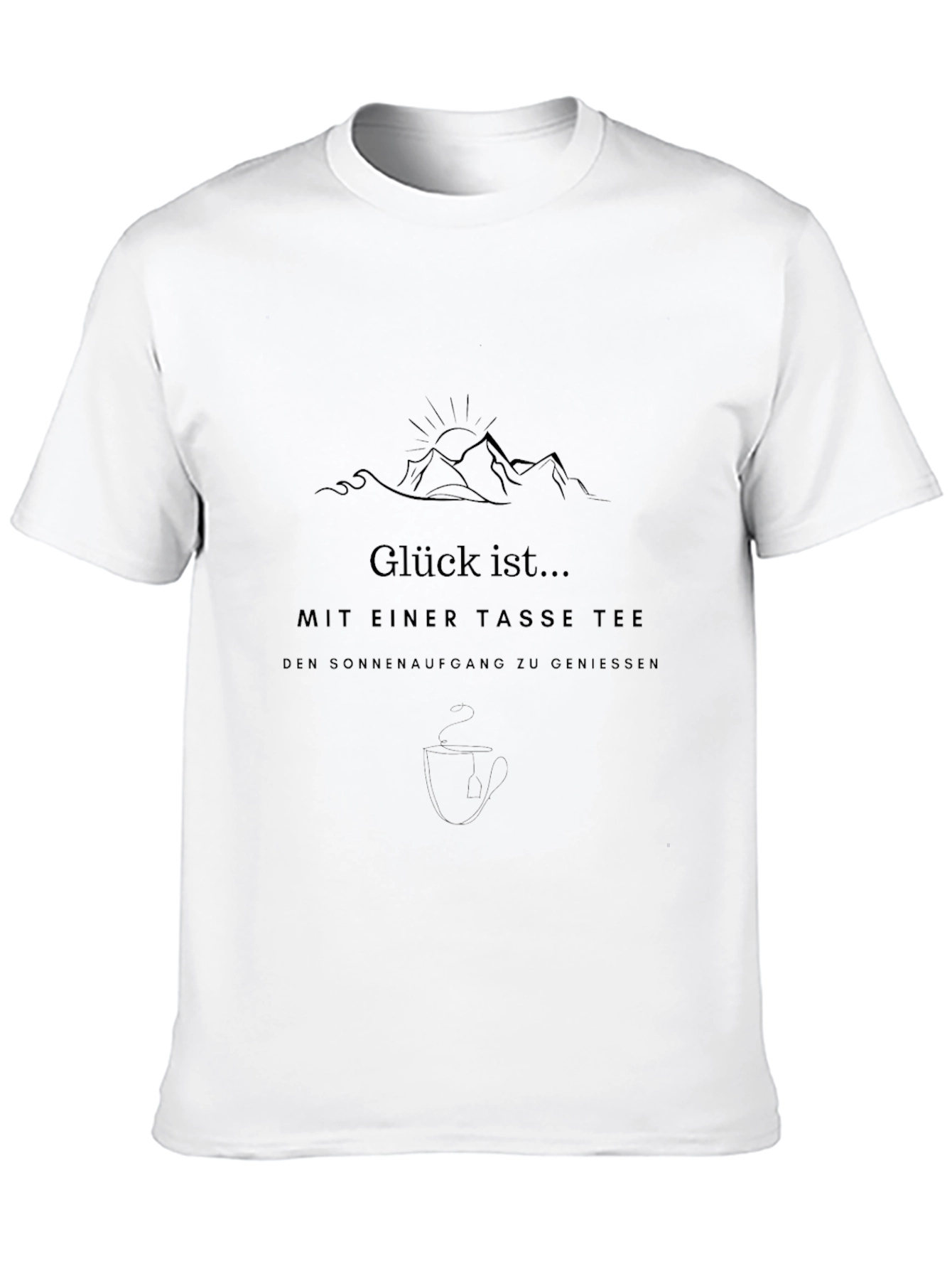 Glück ist... Mens Graphic Tee - Black