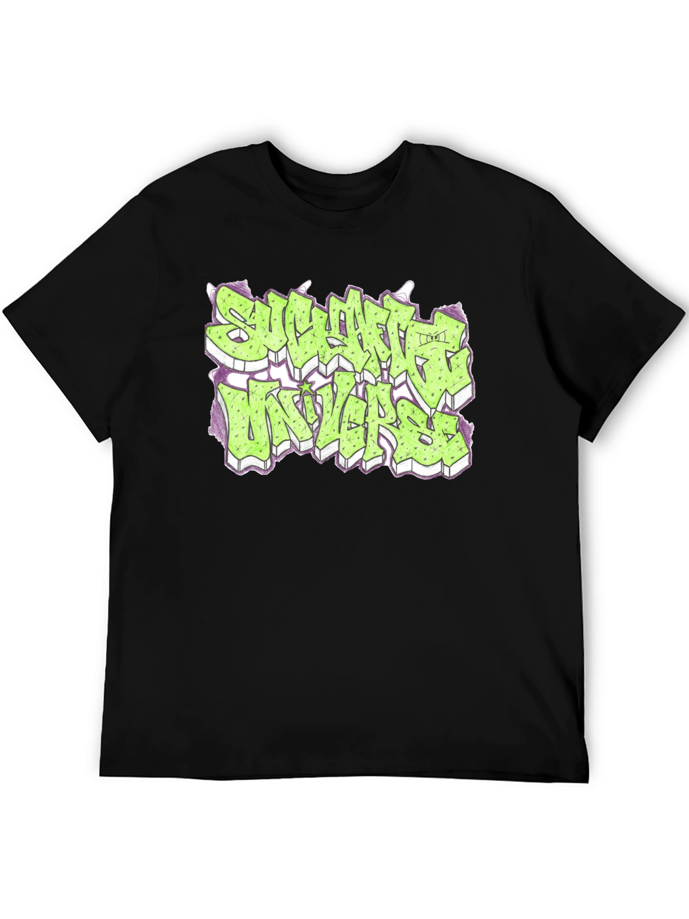Streetwear Graphic Print Black T-Shirt