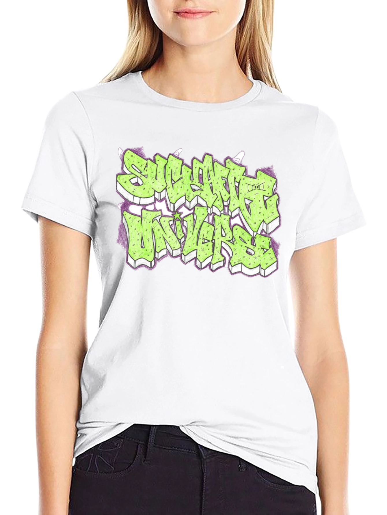 Streetwear Graphic Print Black T-Shirt