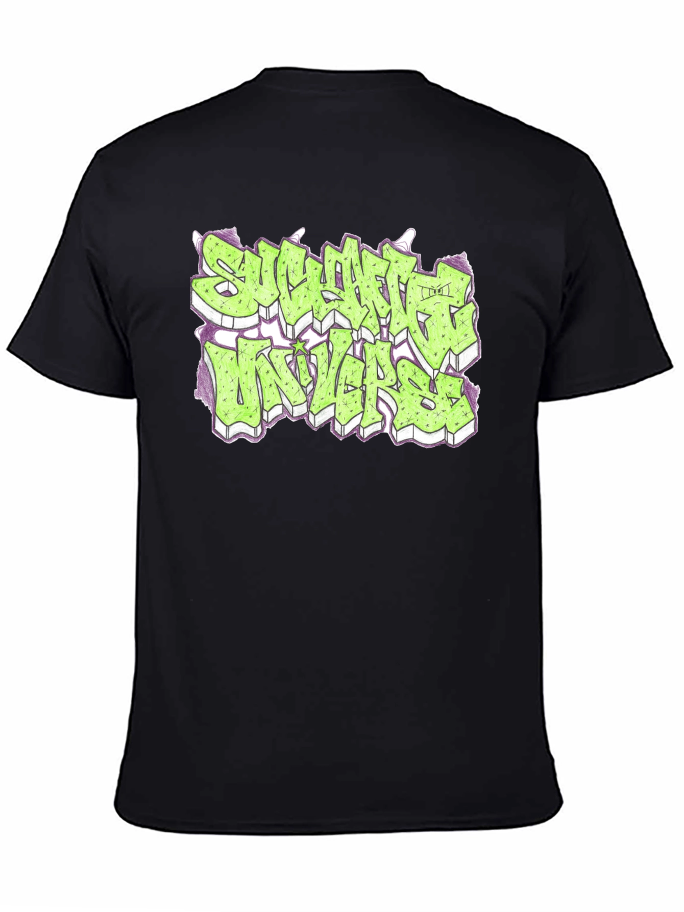 Streetwear Graphic Print Black T-Shirt