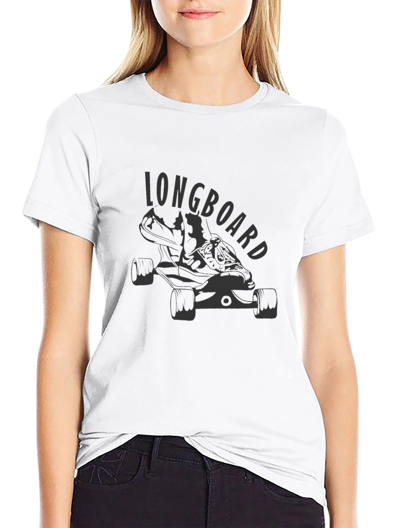 Longboard Graphic T-Shirt - Skateboarding Apparel