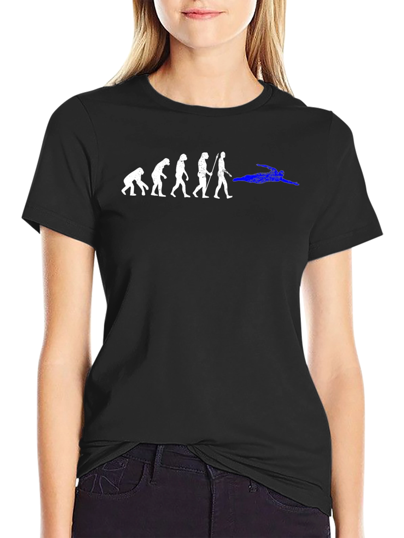 Evolution of Swimmer T-Shirt