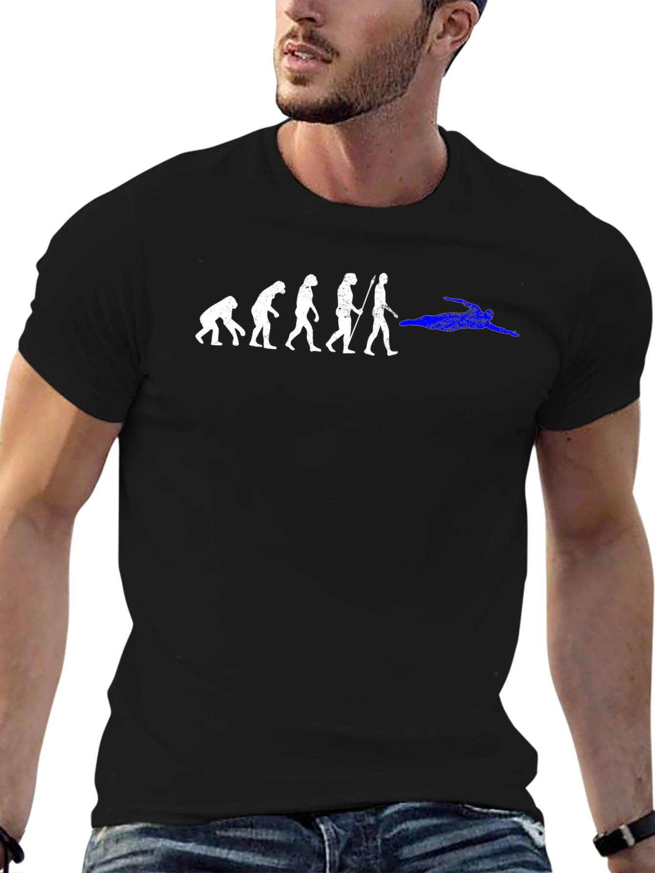 Evolution of Swimmer T-Shirt