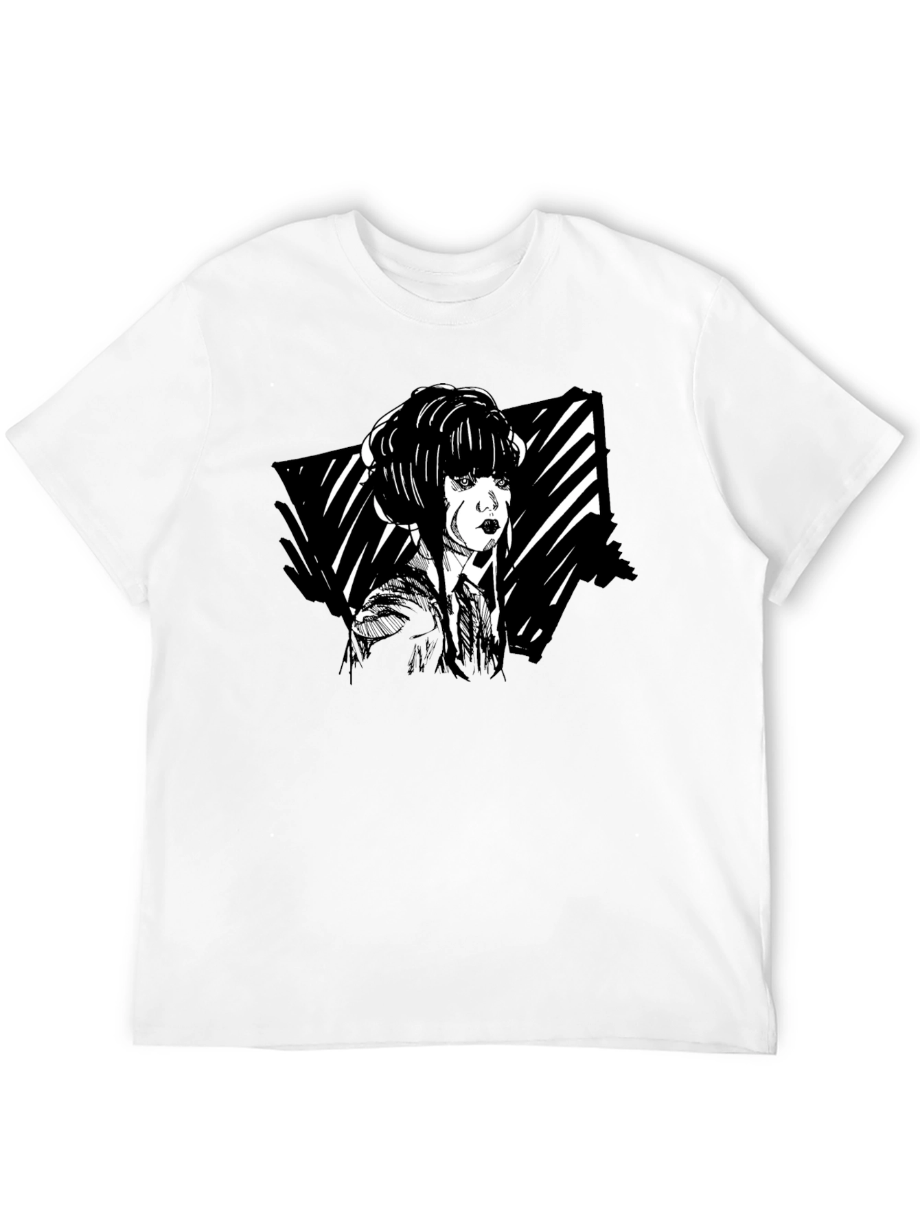 Wednesday Addams Black Graphic T-Shirt