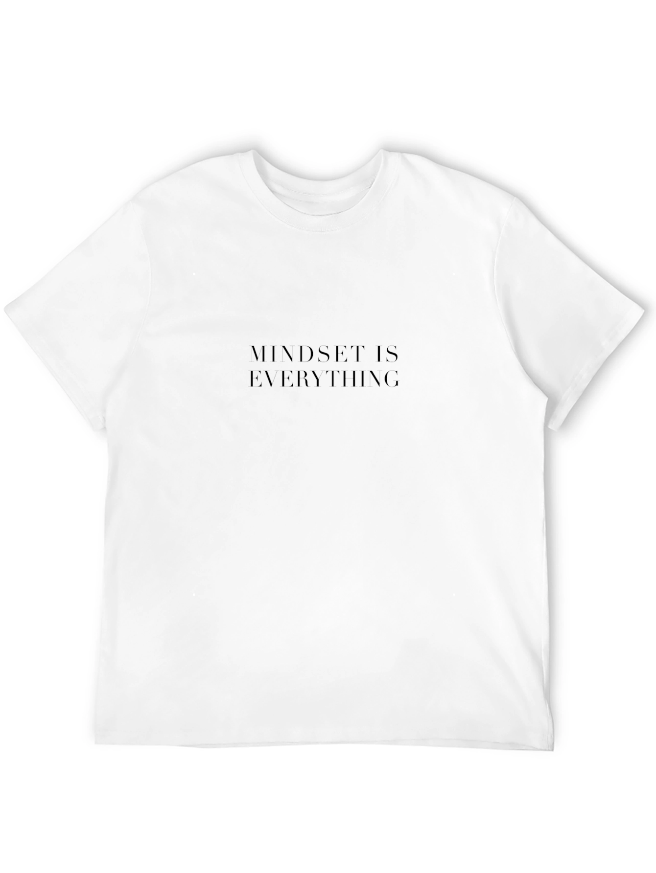 Mindset Is Everything Black Crew Neck Tee