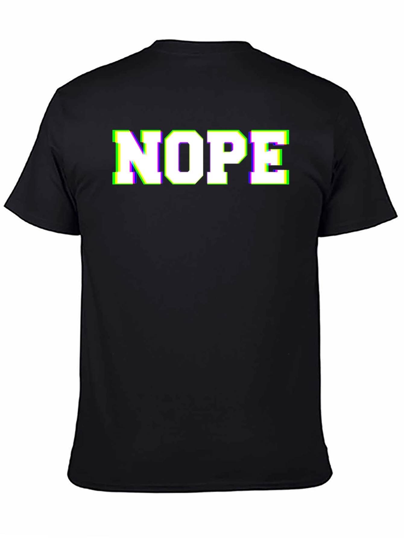 Nope Graphic Tee - Black Novelty T-Shirt