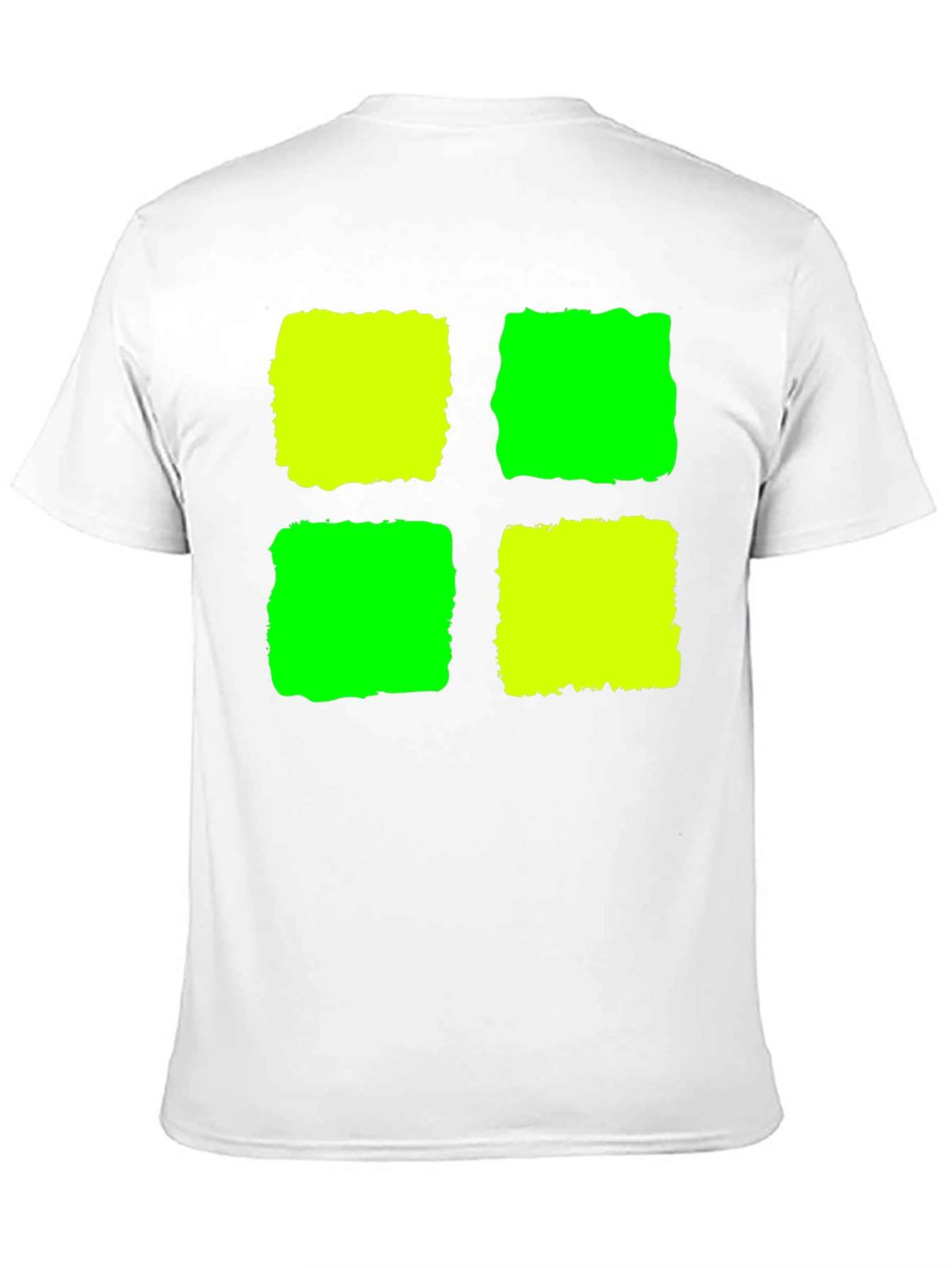 Abstract Geometric Graphic Tee - Black Cotton Blend Shirt