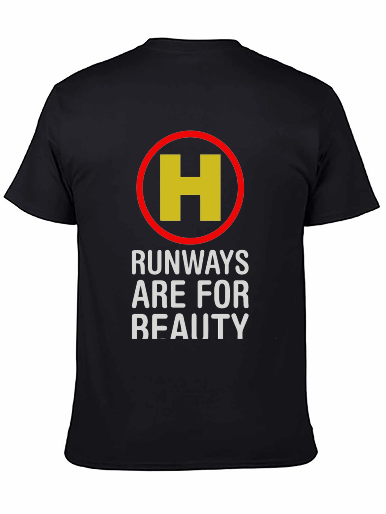 Runways Are For Reality Black Graphic Tee