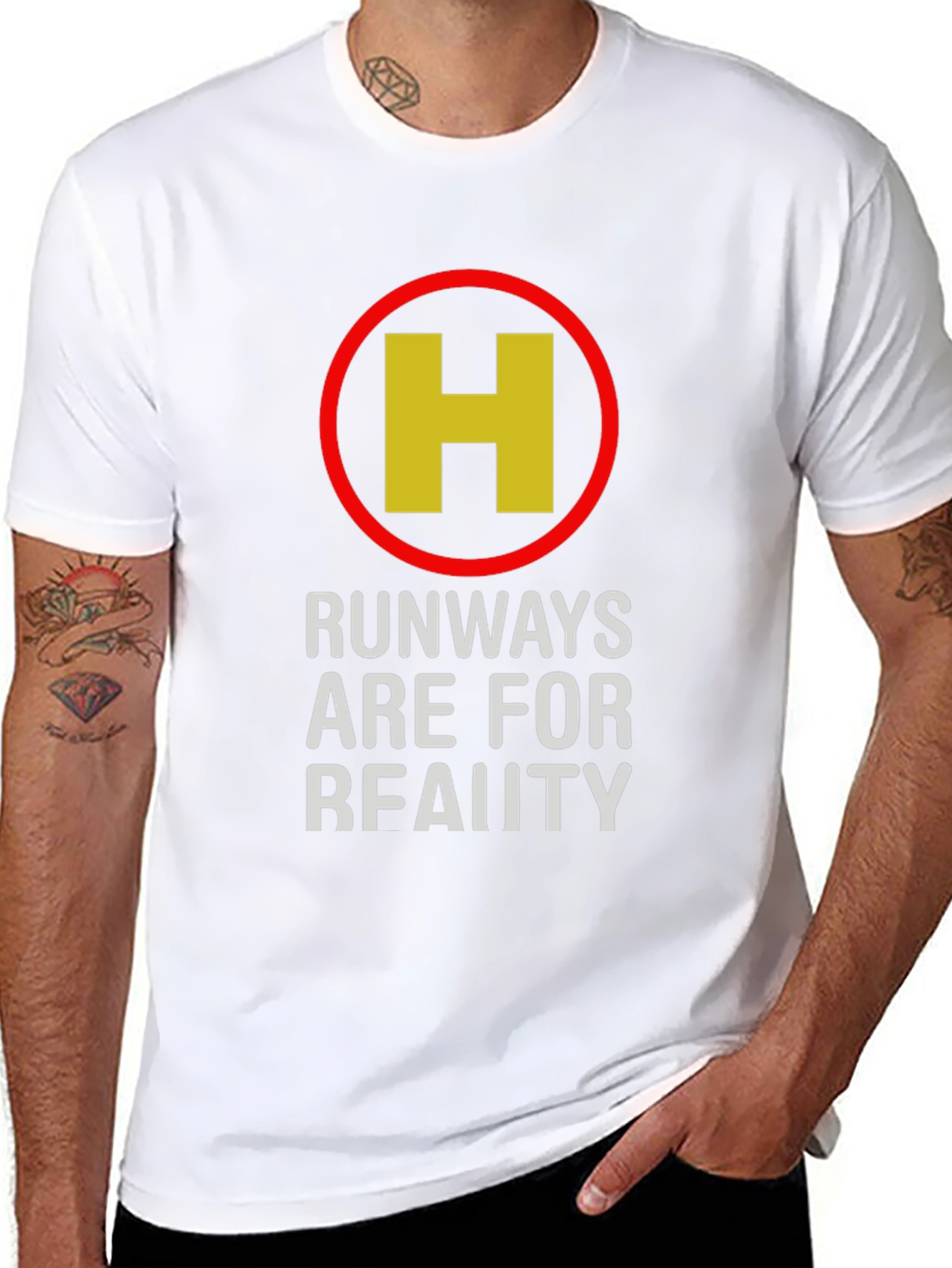 Runways Are For Reality Black Graphic Tee
