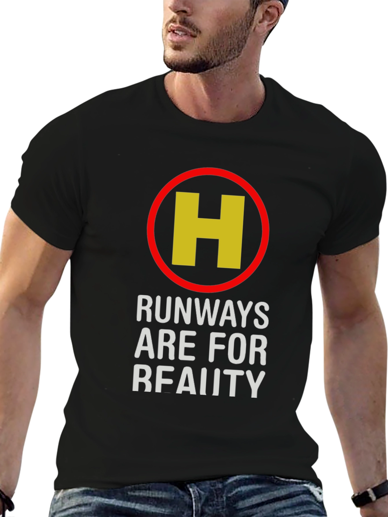 Runways Are For Reality Black Graphic Tee