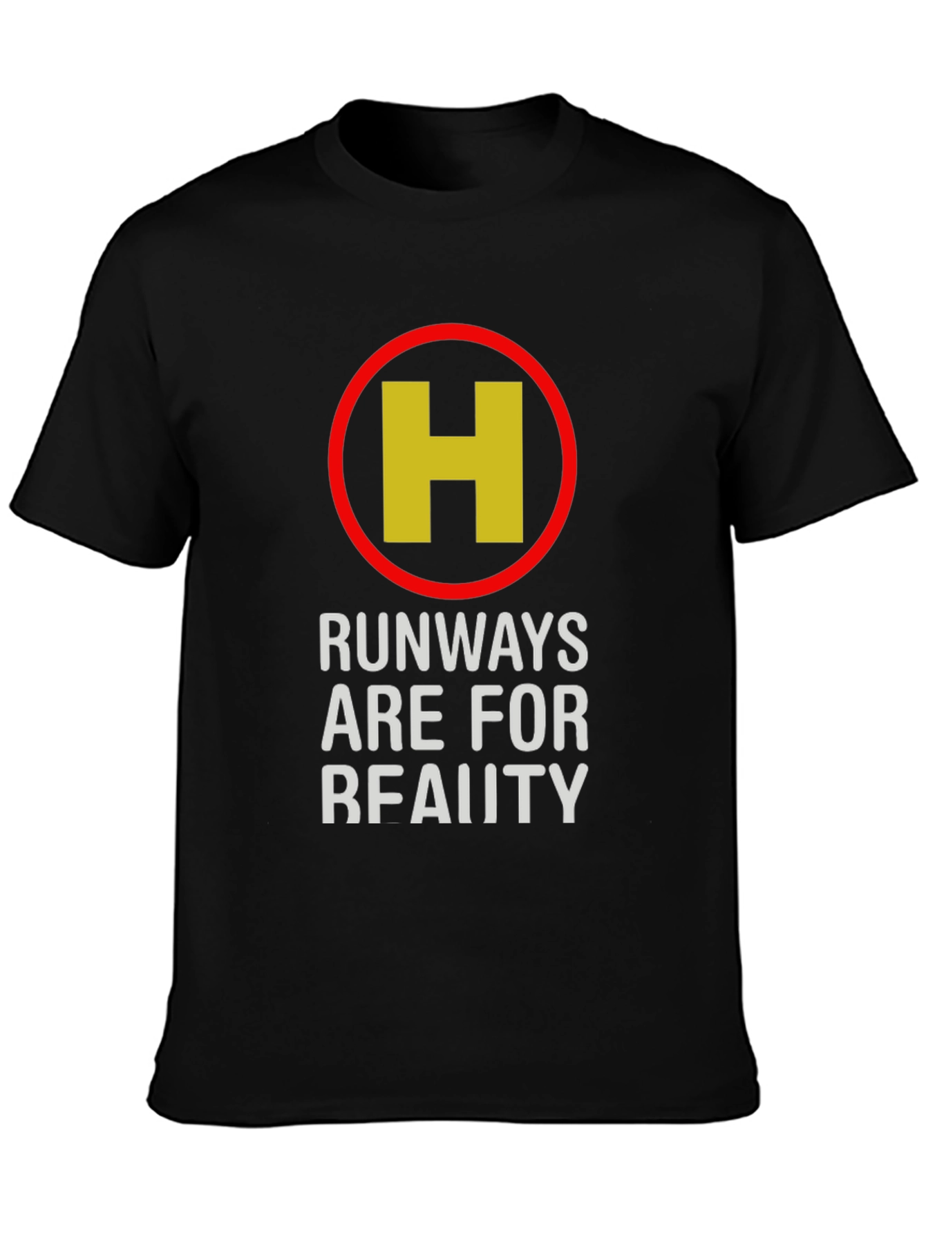 Runways Are For Reality Black Graphic Tee