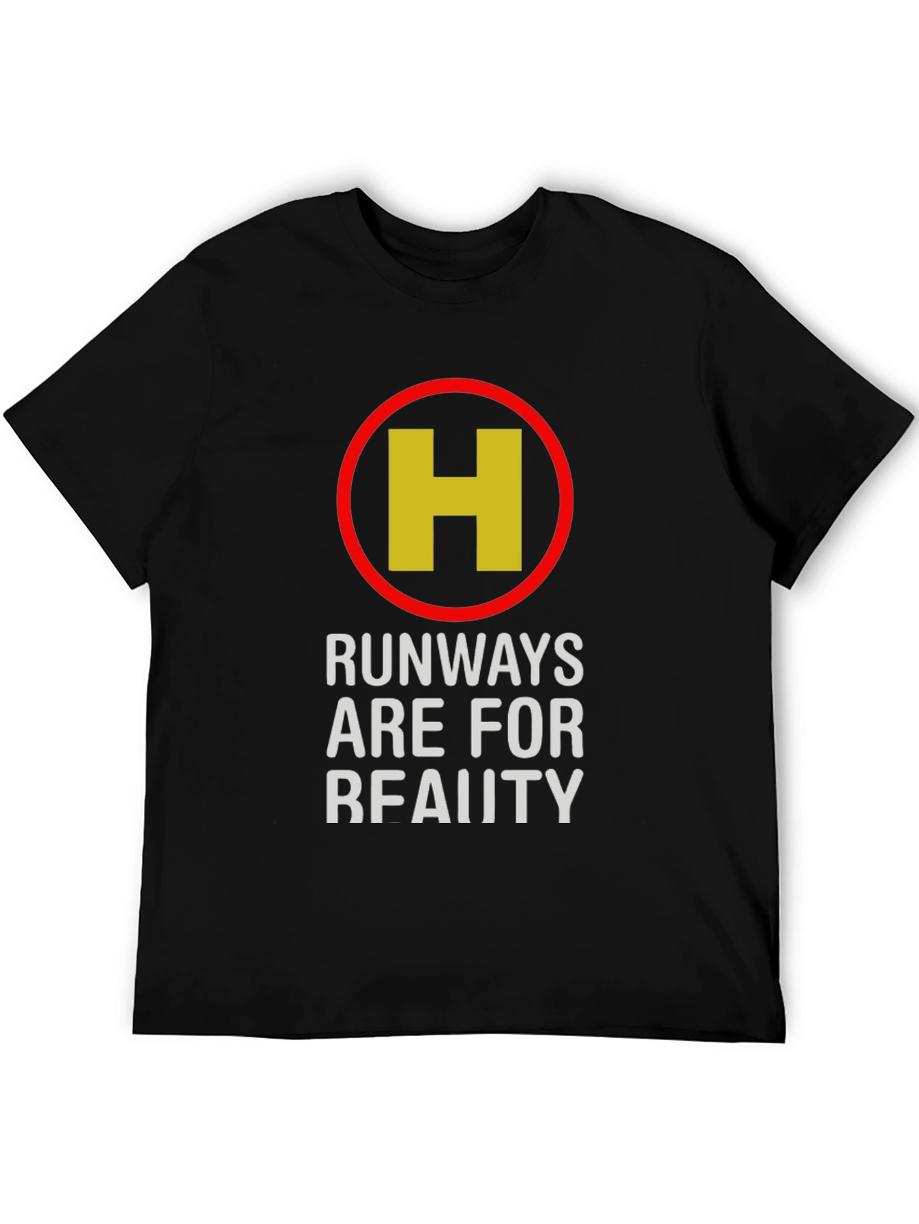 Runways Are For Reality Black Graphic Tee