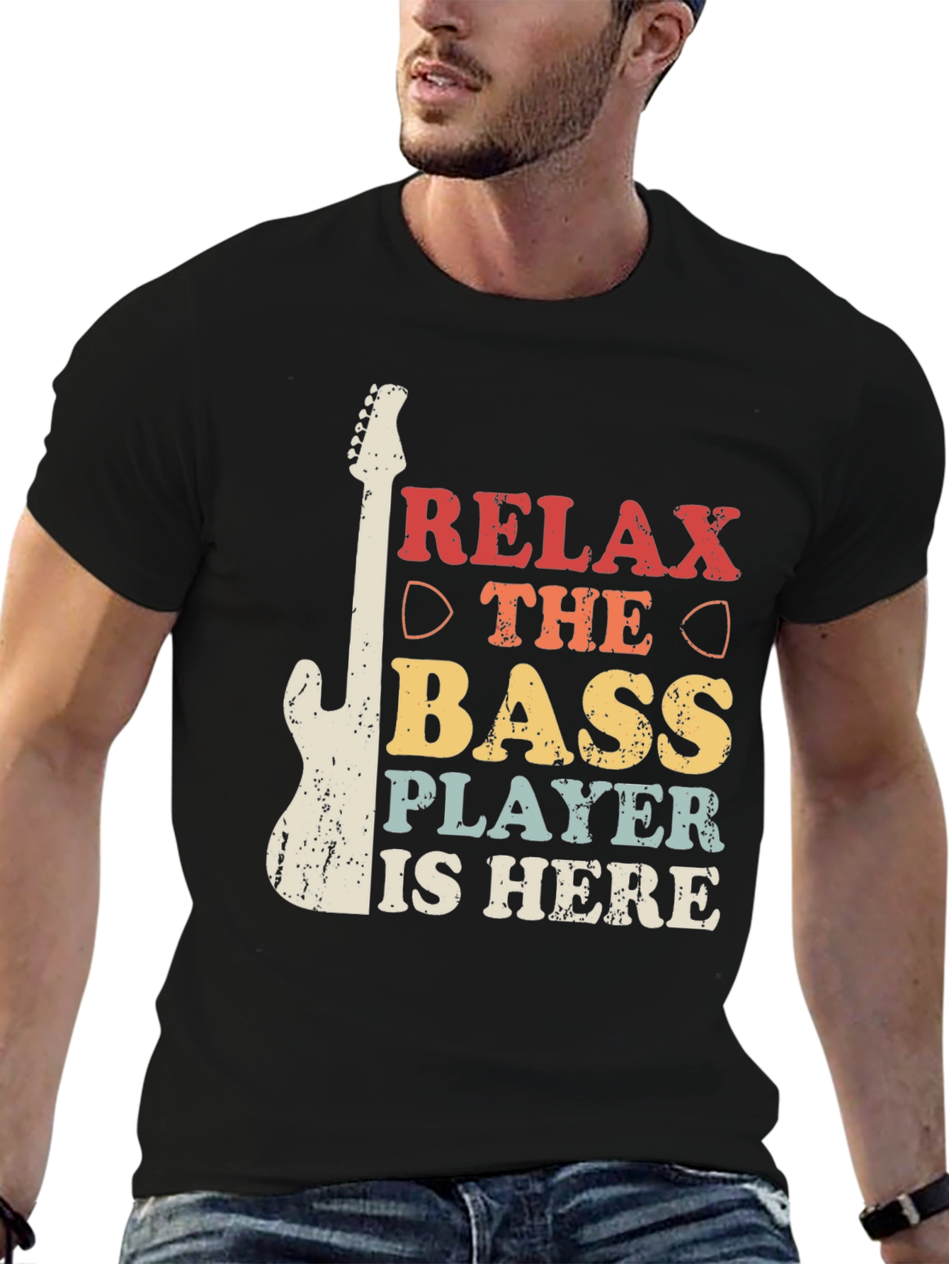 Relax The Bass Player Is Here Graphic Tee