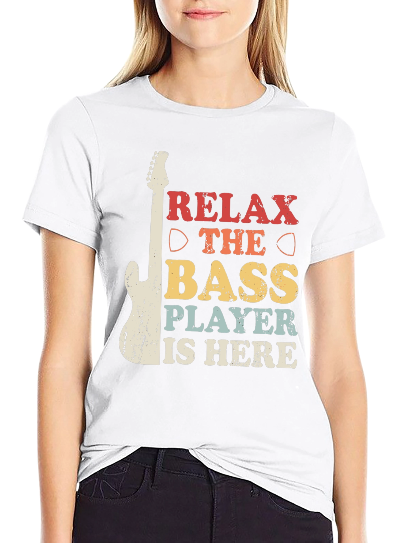 Relax The Bass Player Is Here Graphic Tee