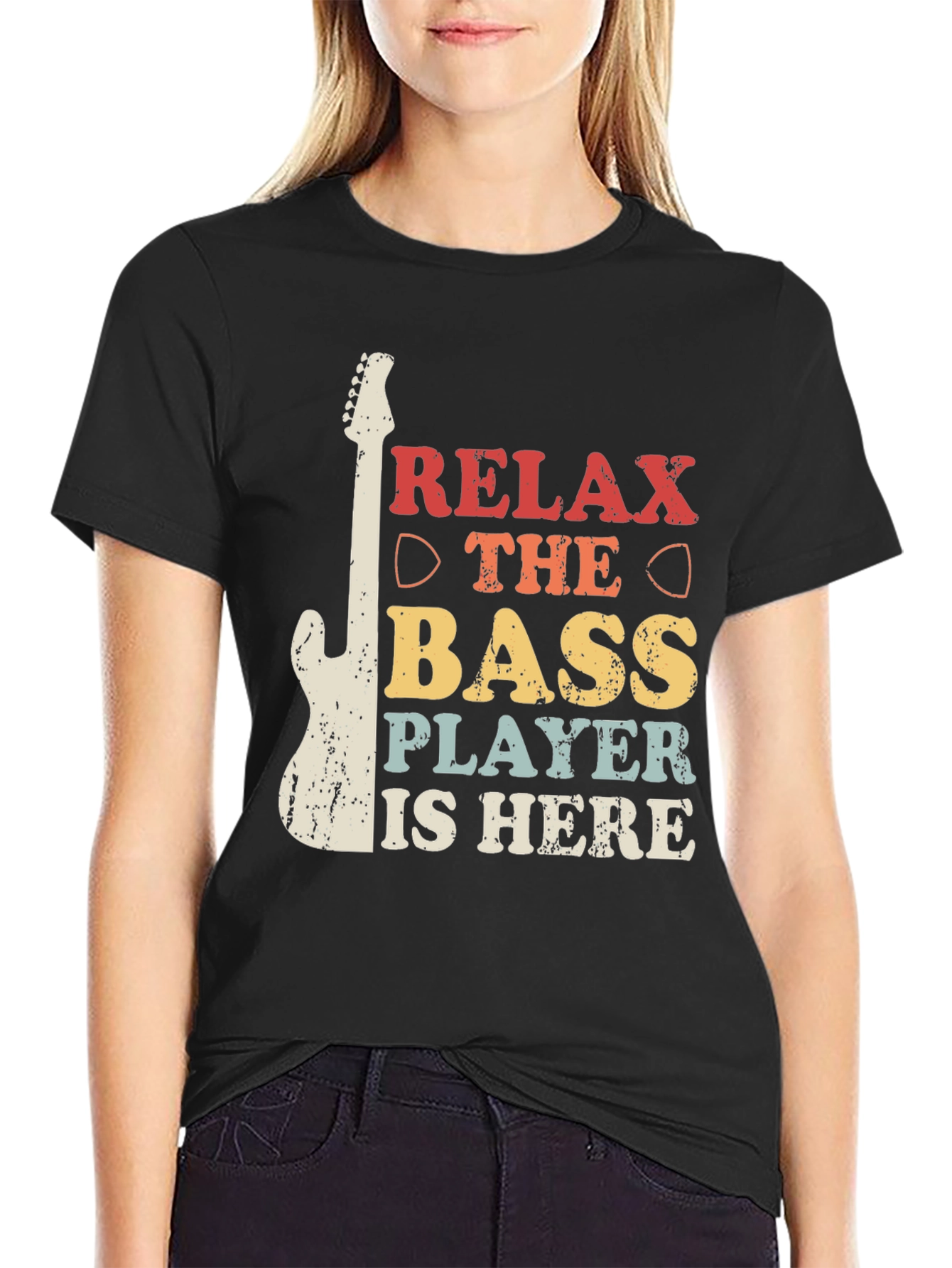 Relax The Bass Player Is Here Graphic Tee