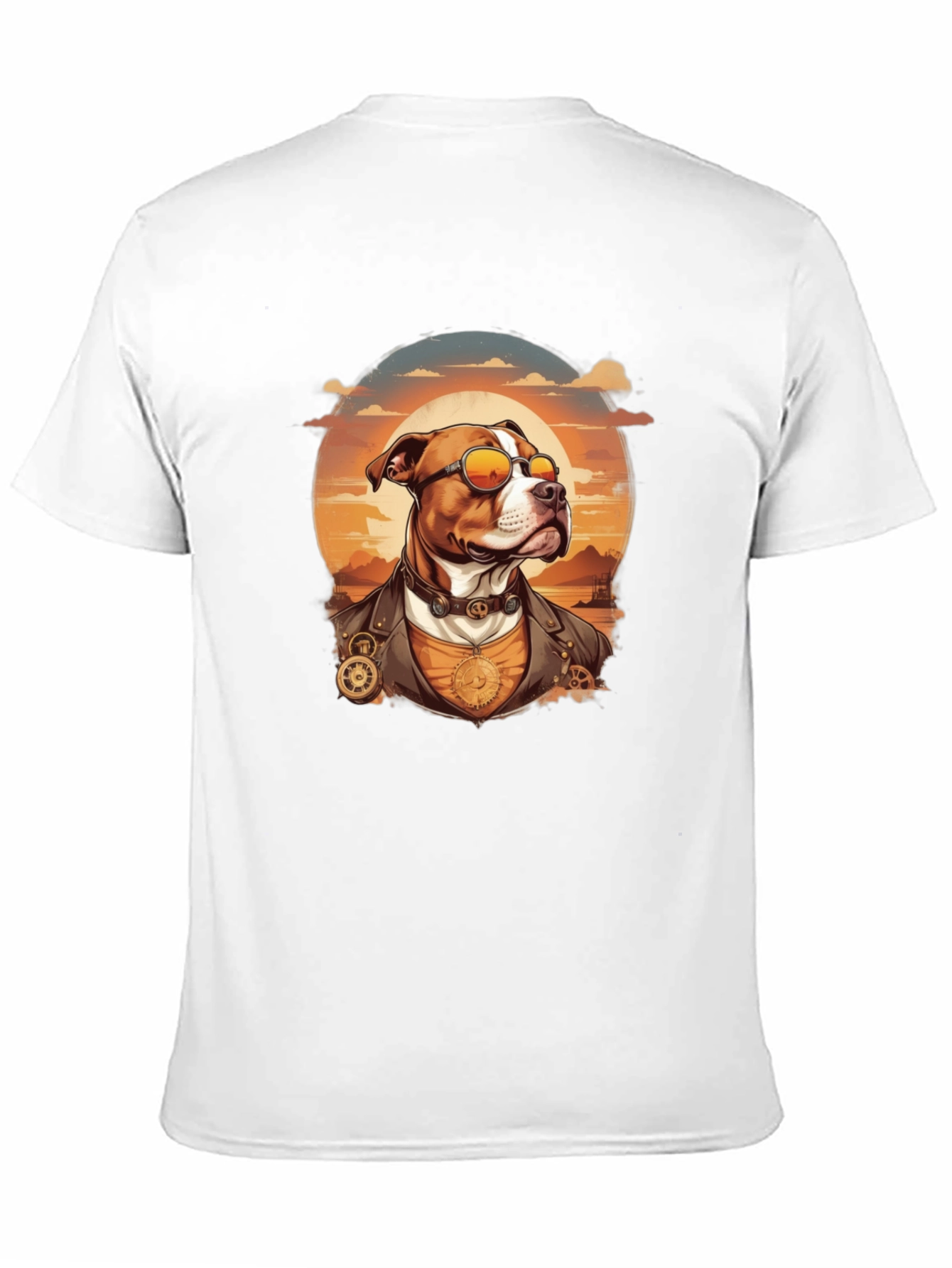 Steampunk Dog Portrait T-Shirt