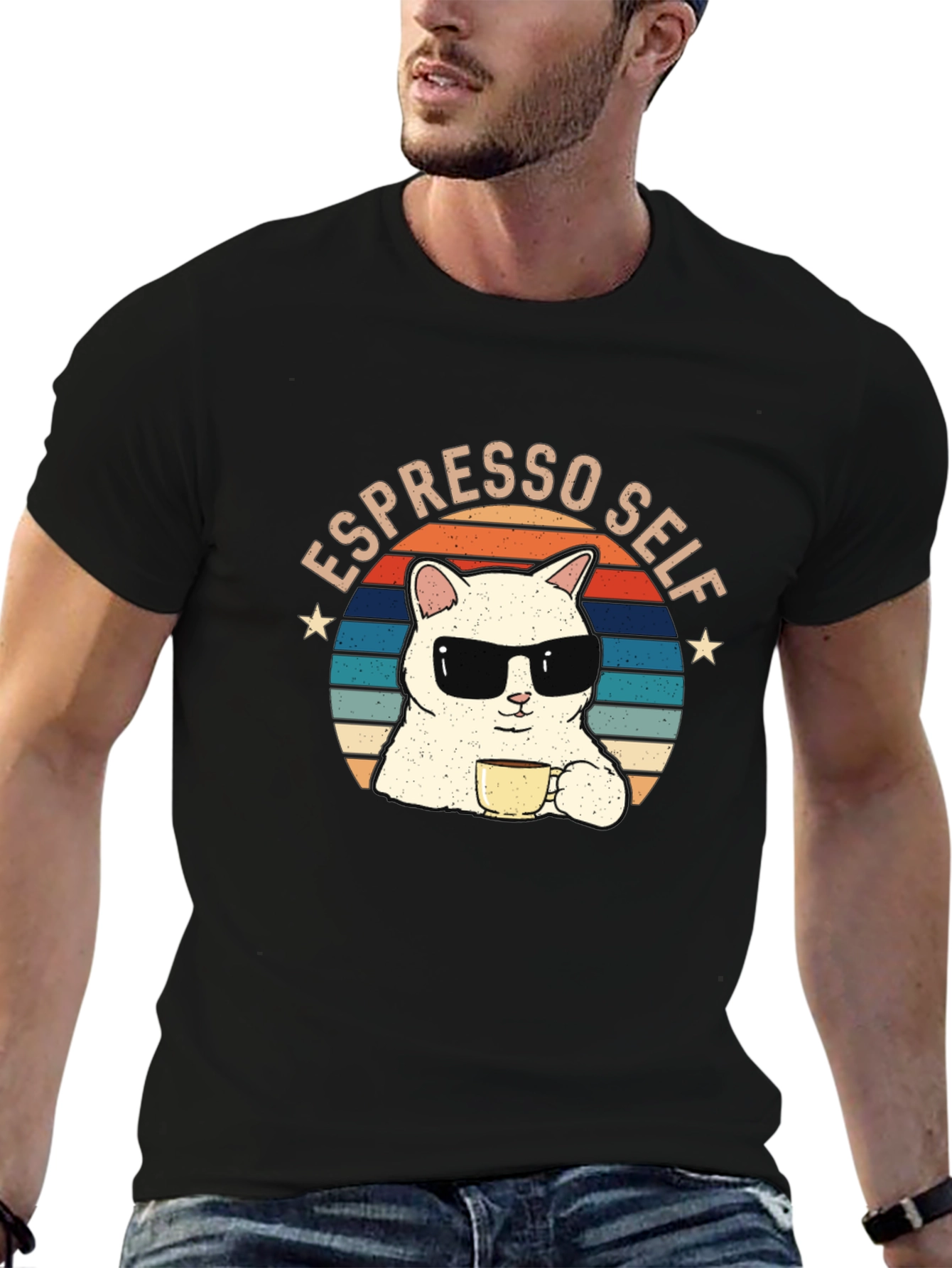Espresso Self Funny Cat T-Shirt