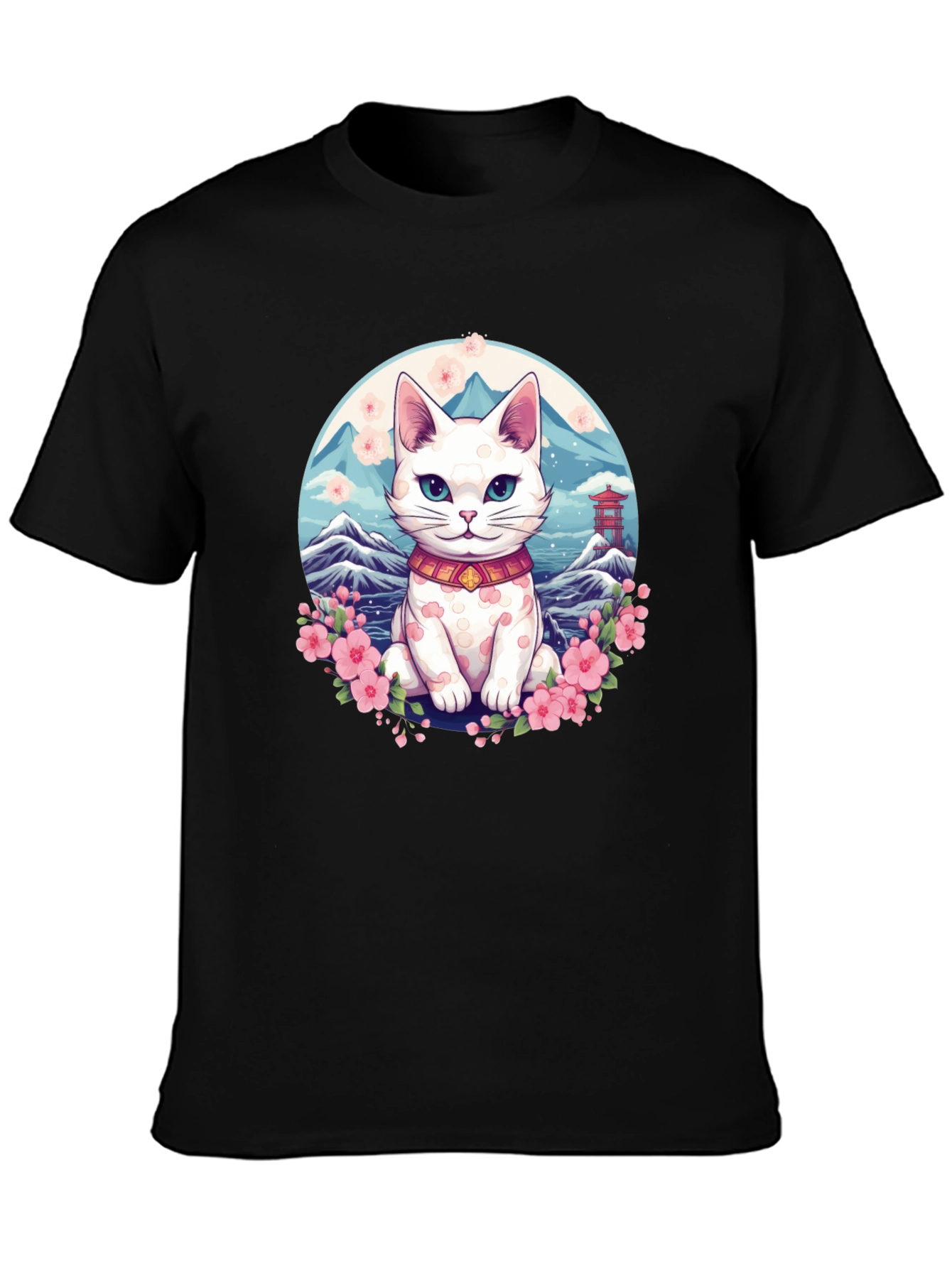 Lucky Cat T-Shirt - Japanese Anime Design