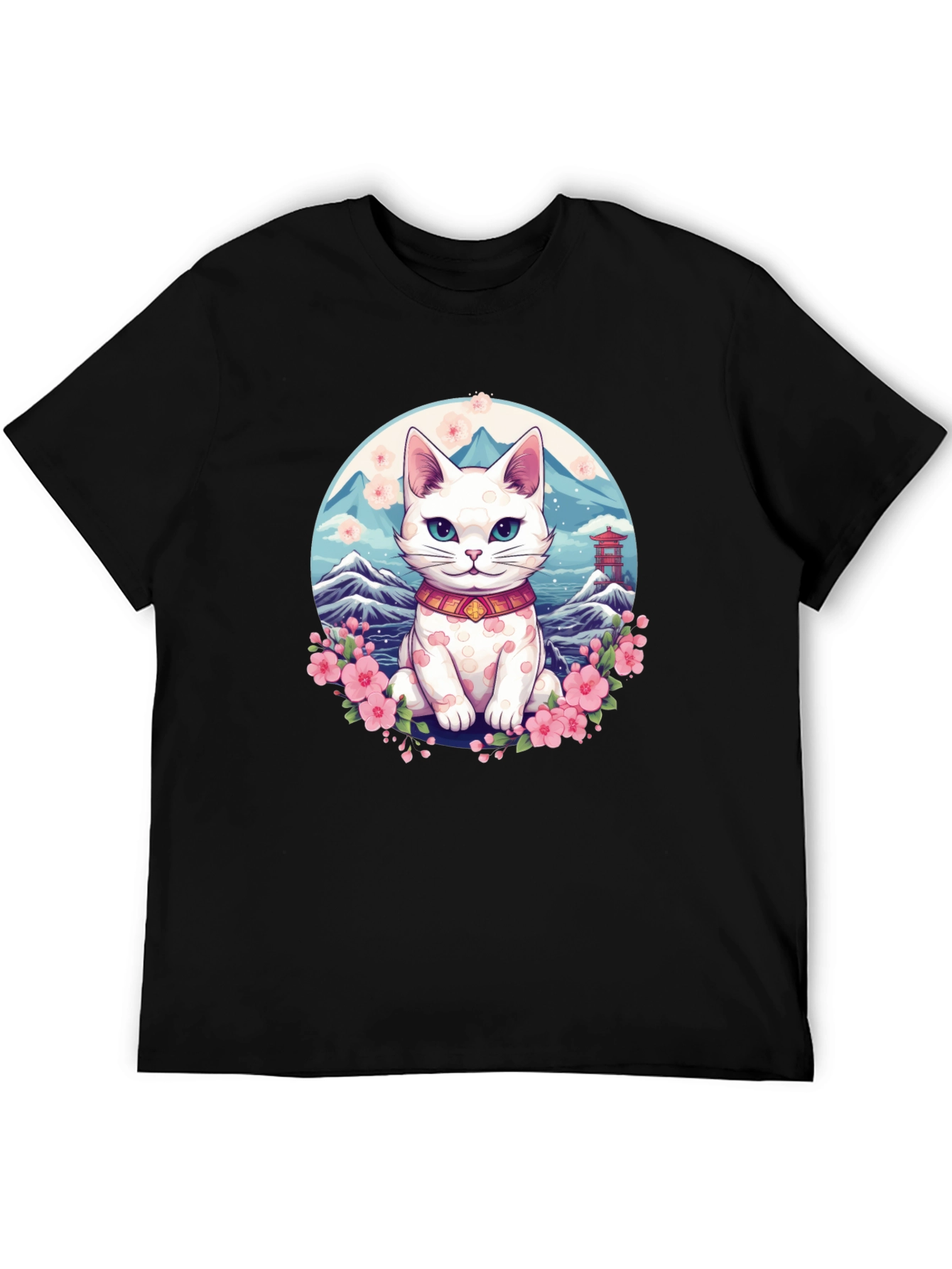 Lucky Cat T-Shirt - Japanese Anime Design