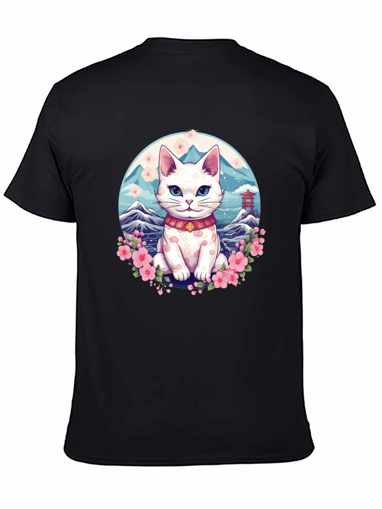 Lucky Cat T-Shirt - Japanese Anime Design