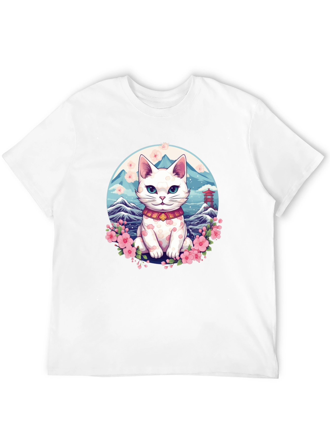 Lucky Cat T-Shirt - Japanese Anime Design