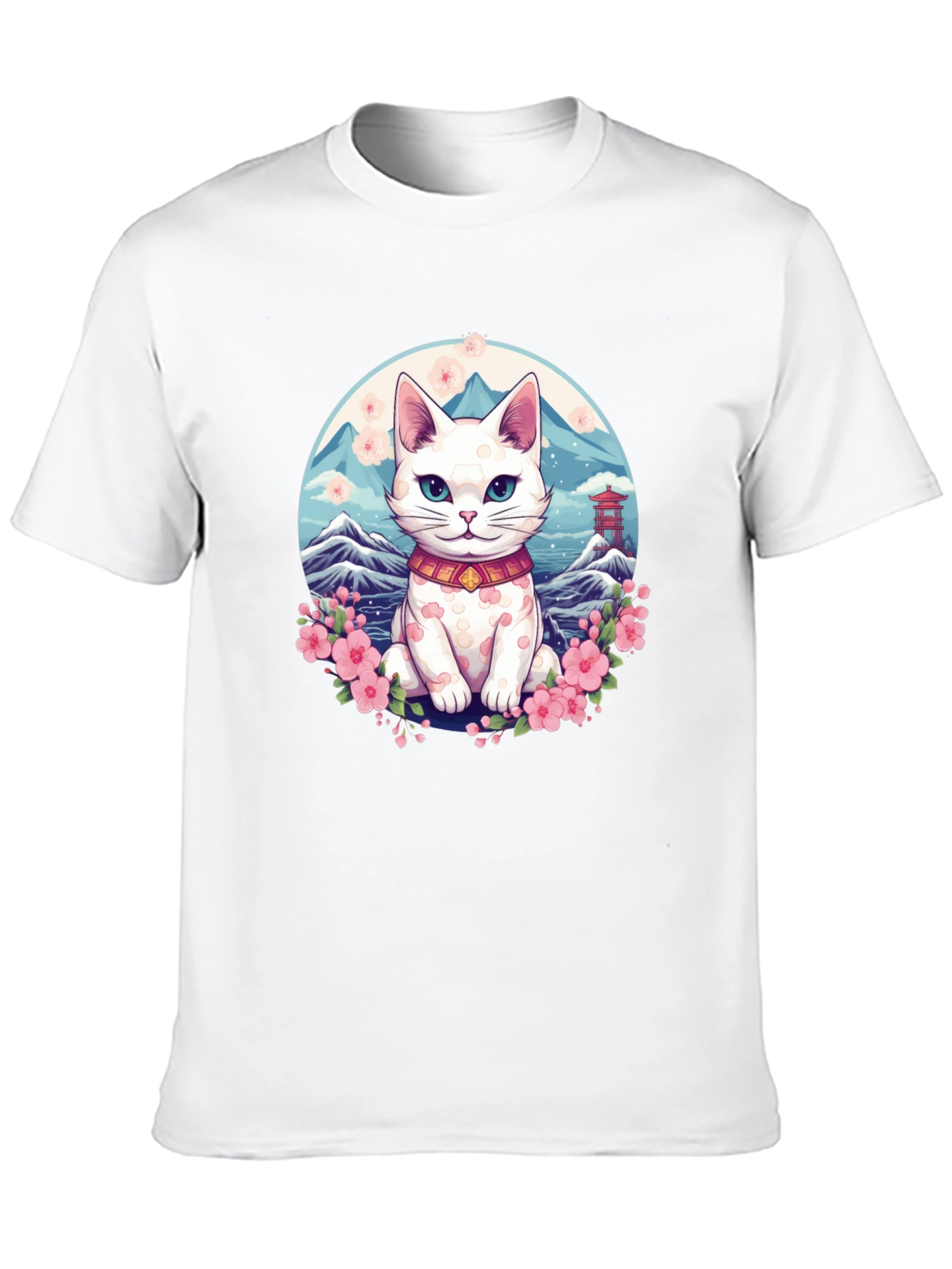 Lucky Cat T-Shirt - Japanese Anime Design