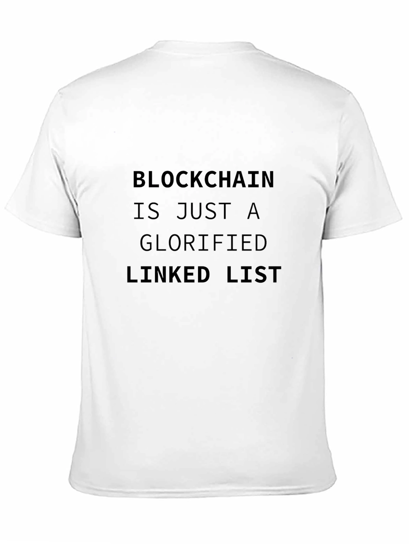 Blockchain Linked List Graphic Tee - Black