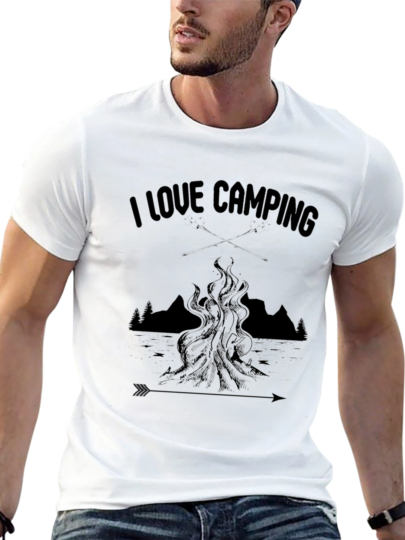 I Love Camping Graphic Tee
