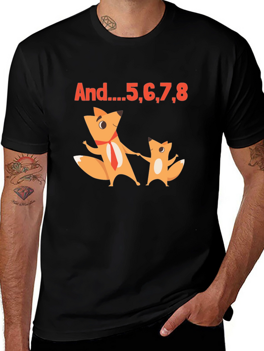 Funny Foxes T-Shirt - And...5678 Dance Counting Tee
