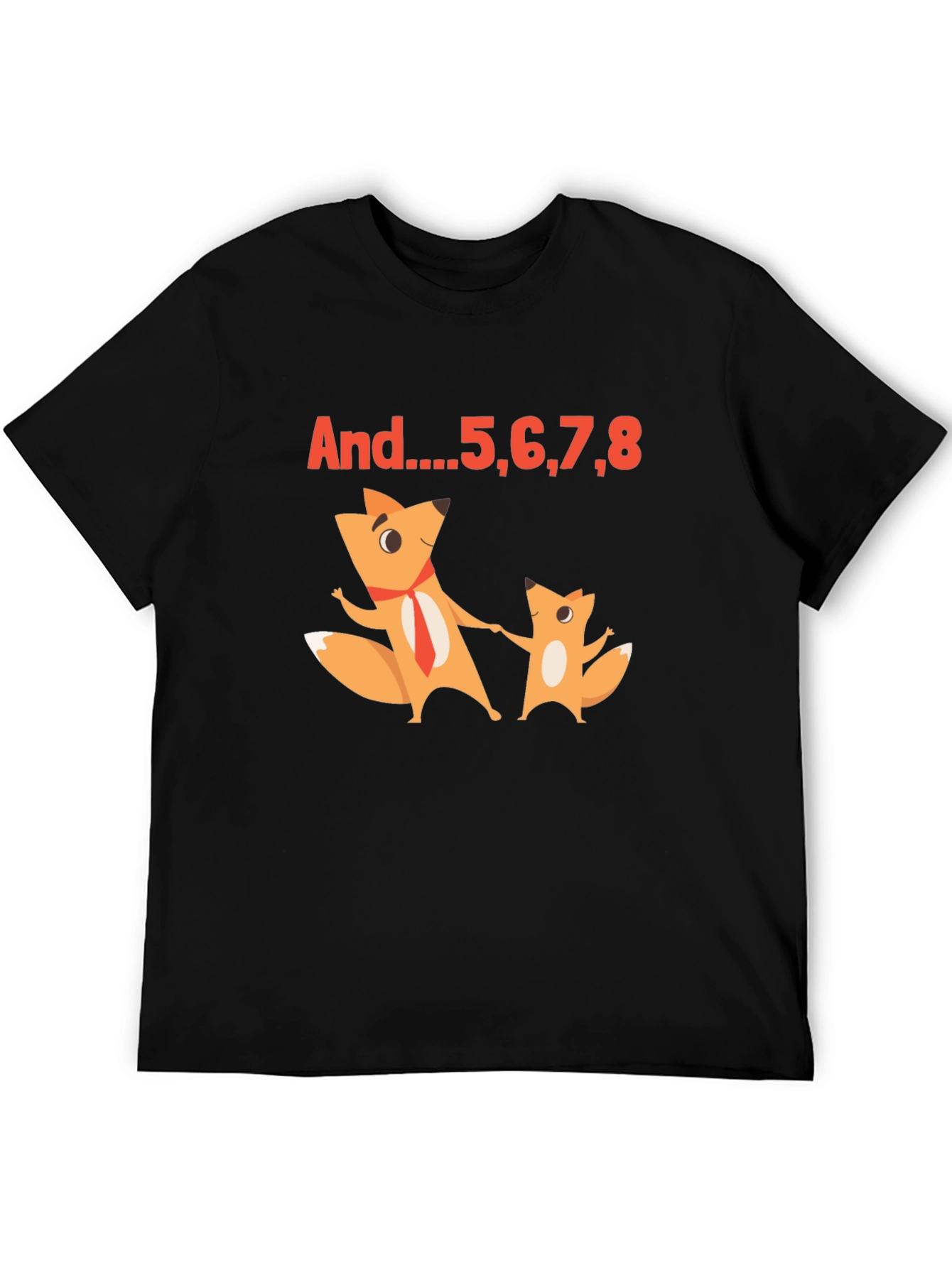 Funny Foxes T-Shirt - And...5678 Dance Counting Tee