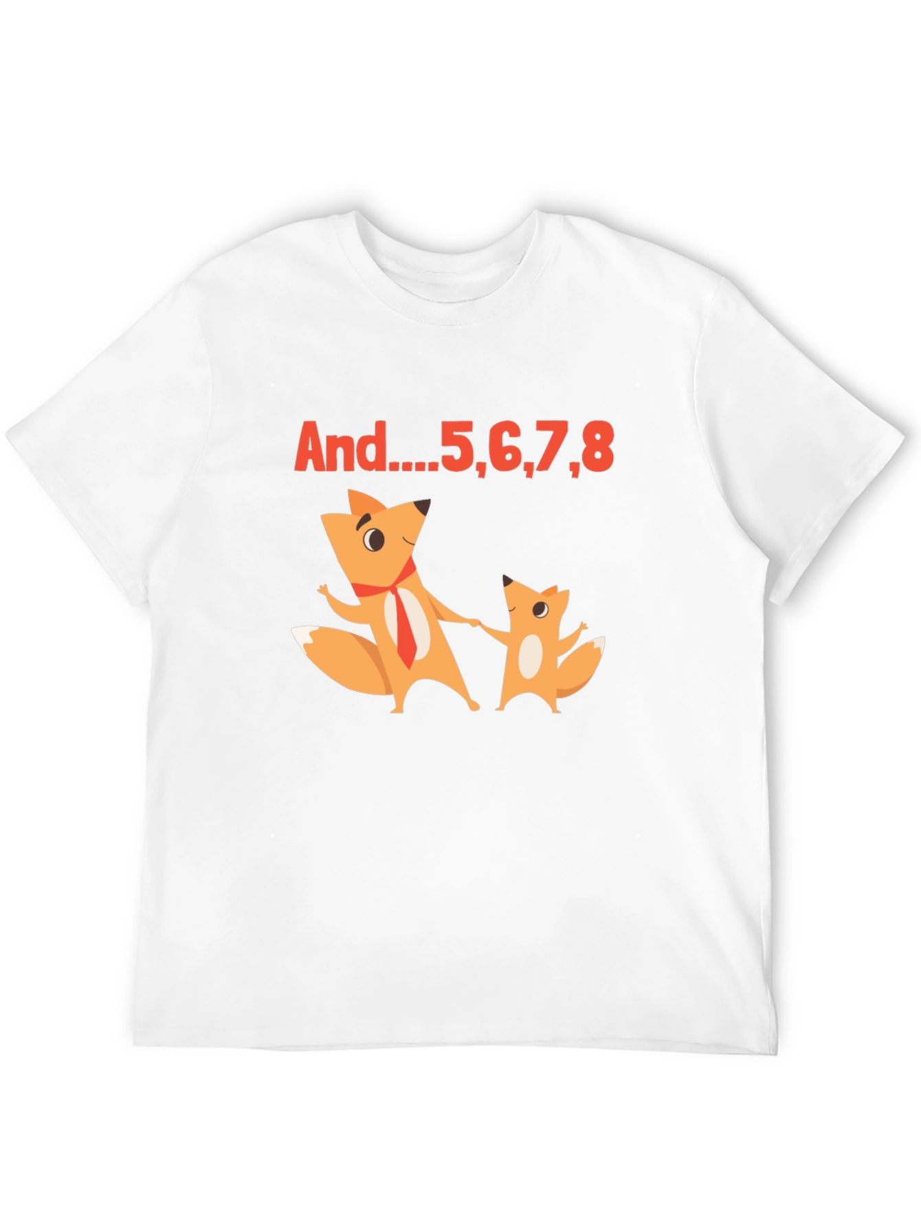 Funny Foxes T-Shirt - And...5678 Dance Counting Tee