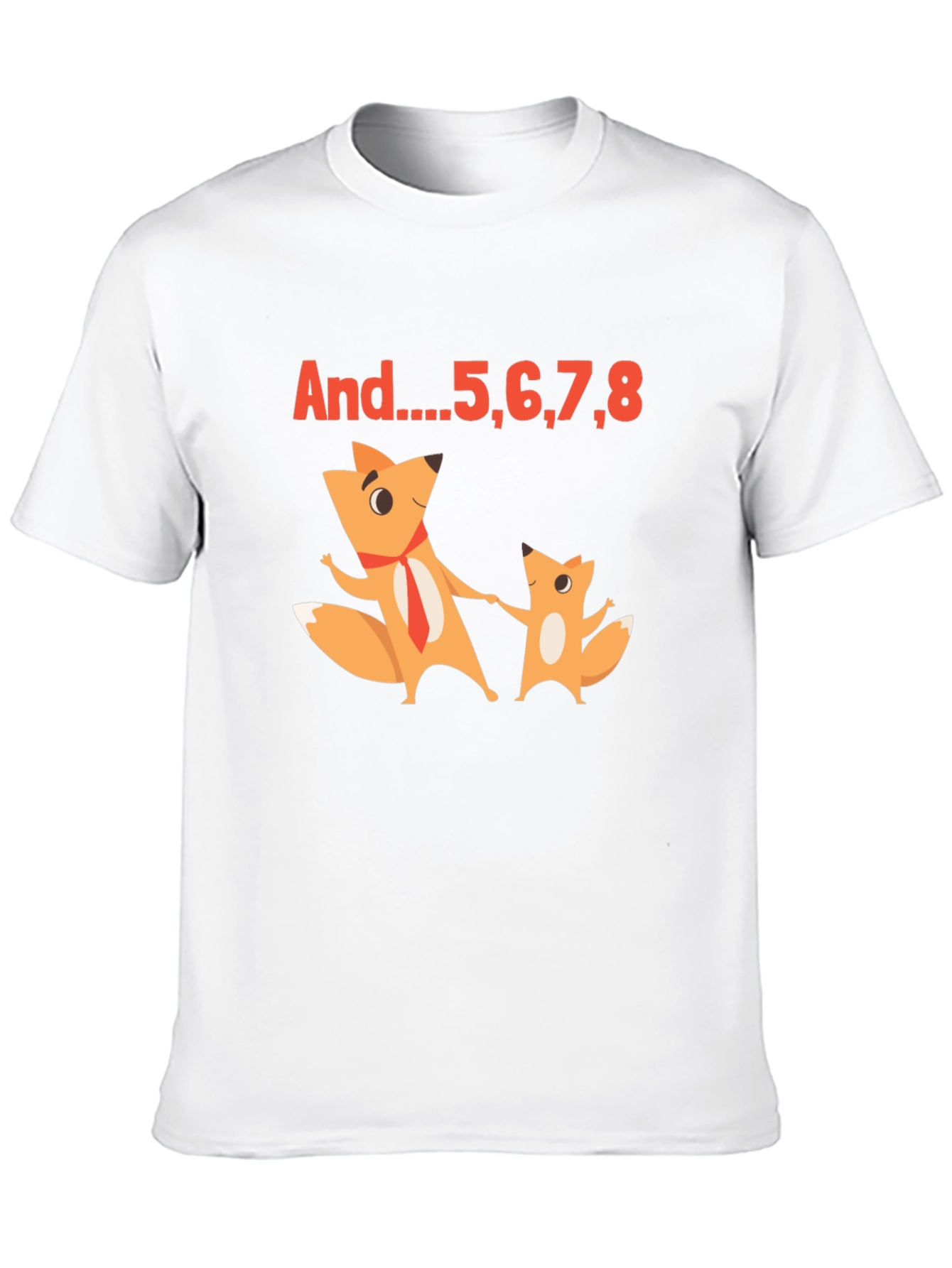 Funny Foxes T-Shirt - And...5678 Dance Counting Tee