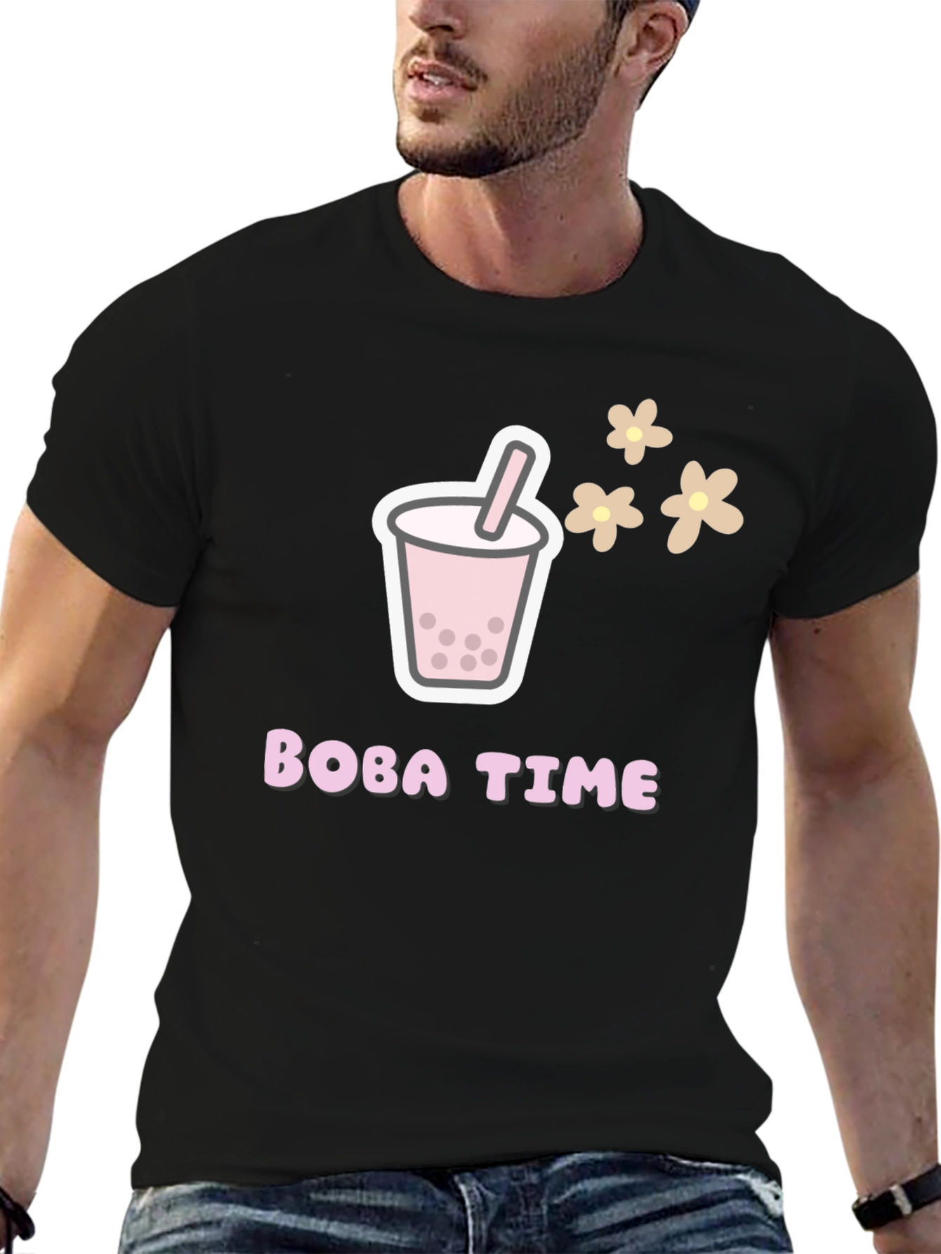 Boba Time Black T-Shirt - Graphic Tee