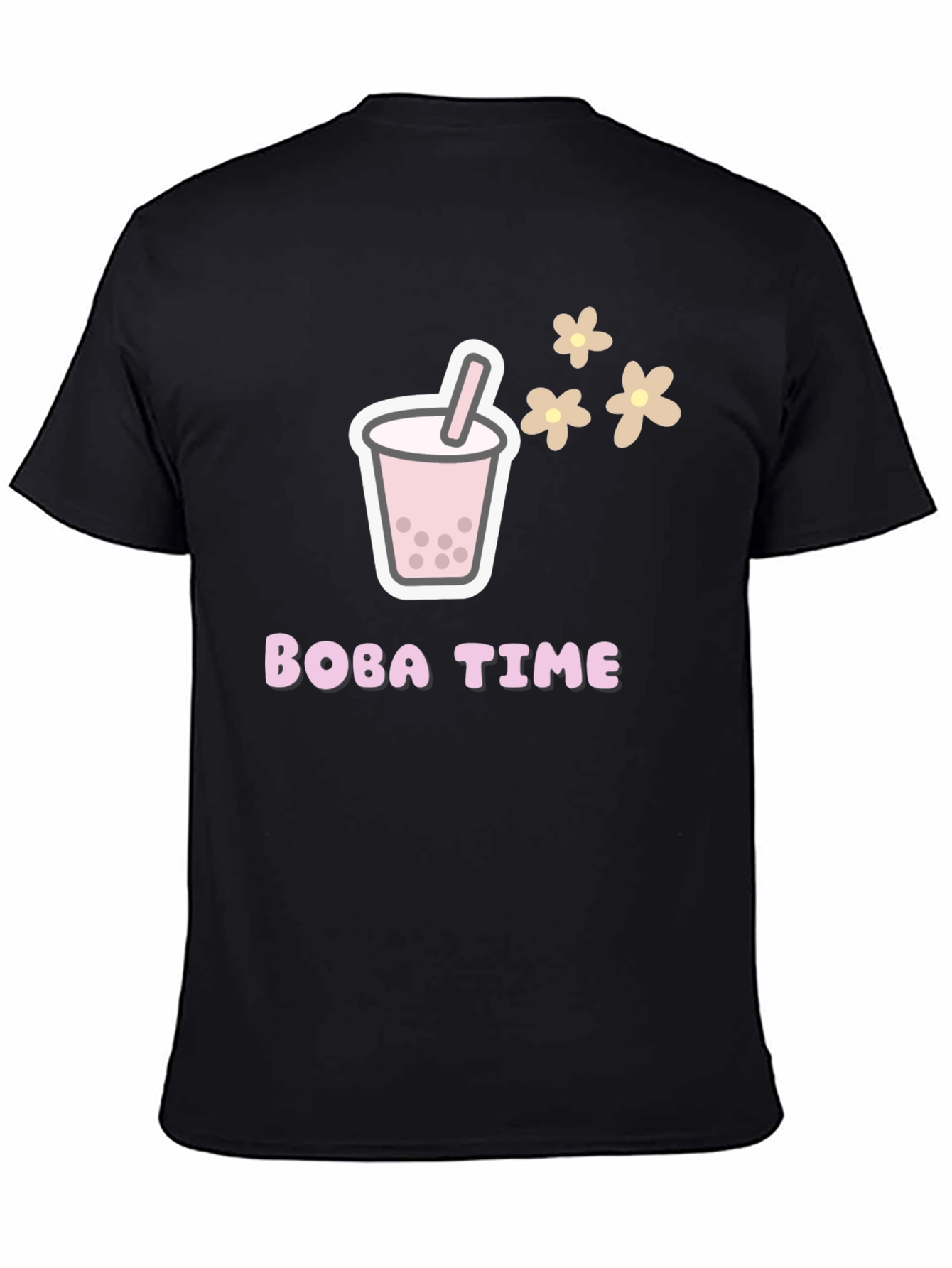 Boba Time Black T-Shirt - Graphic Tee