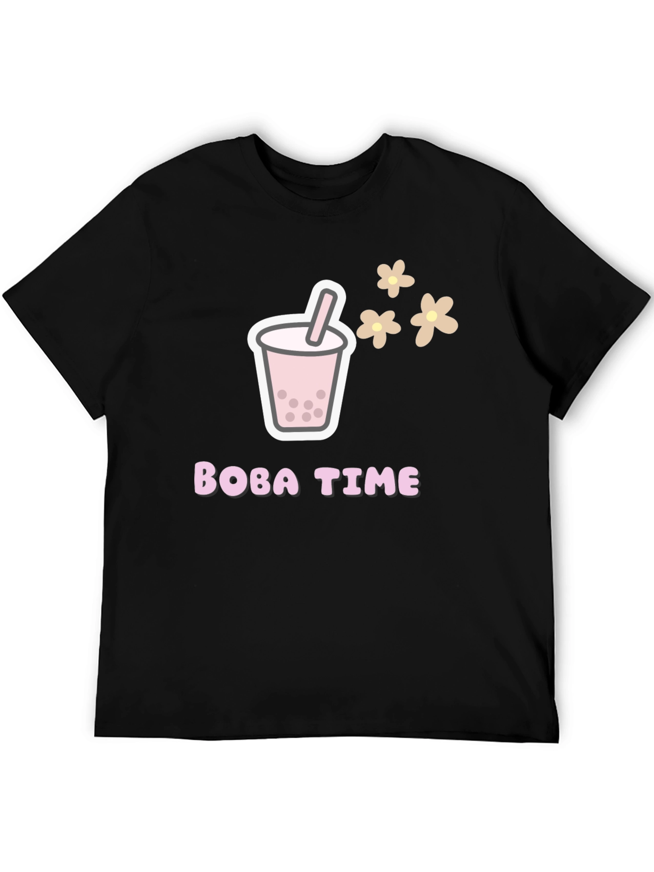 Boba Time Black T-Shirt - Graphic Tee