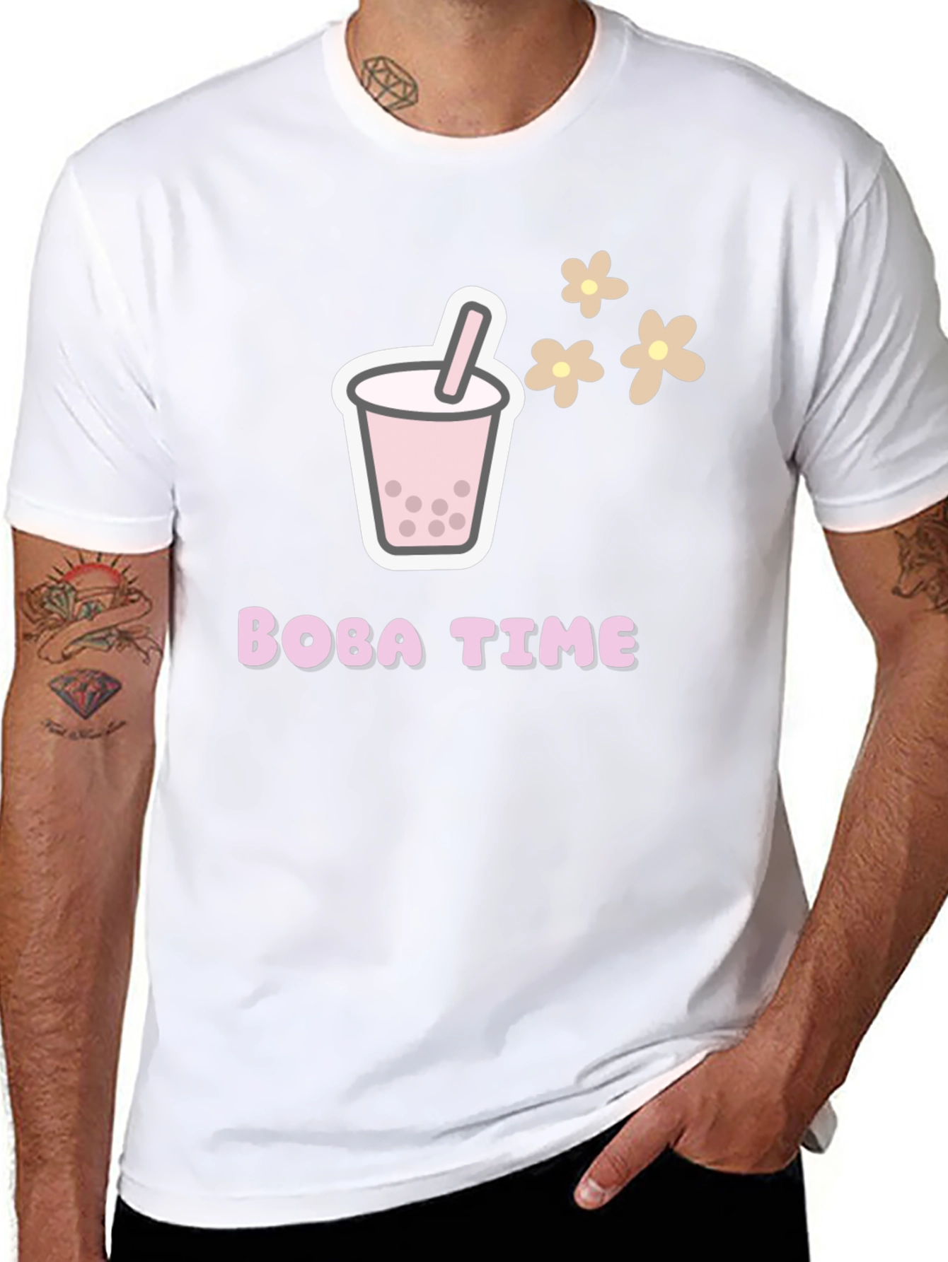Boba Time Black T-Shirt - Graphic Tee