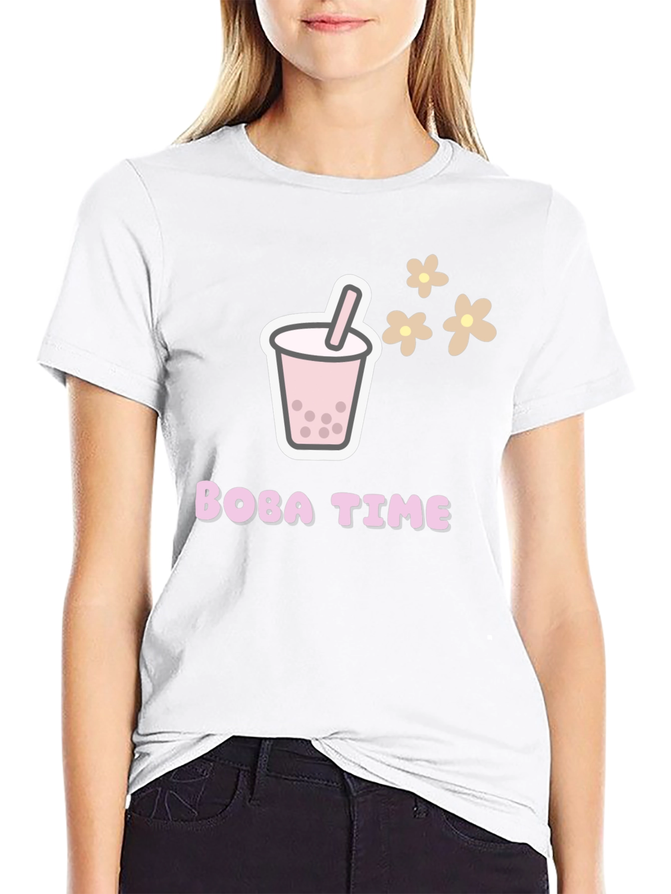 Boba Time Black T-Shirt - Graphic Tee