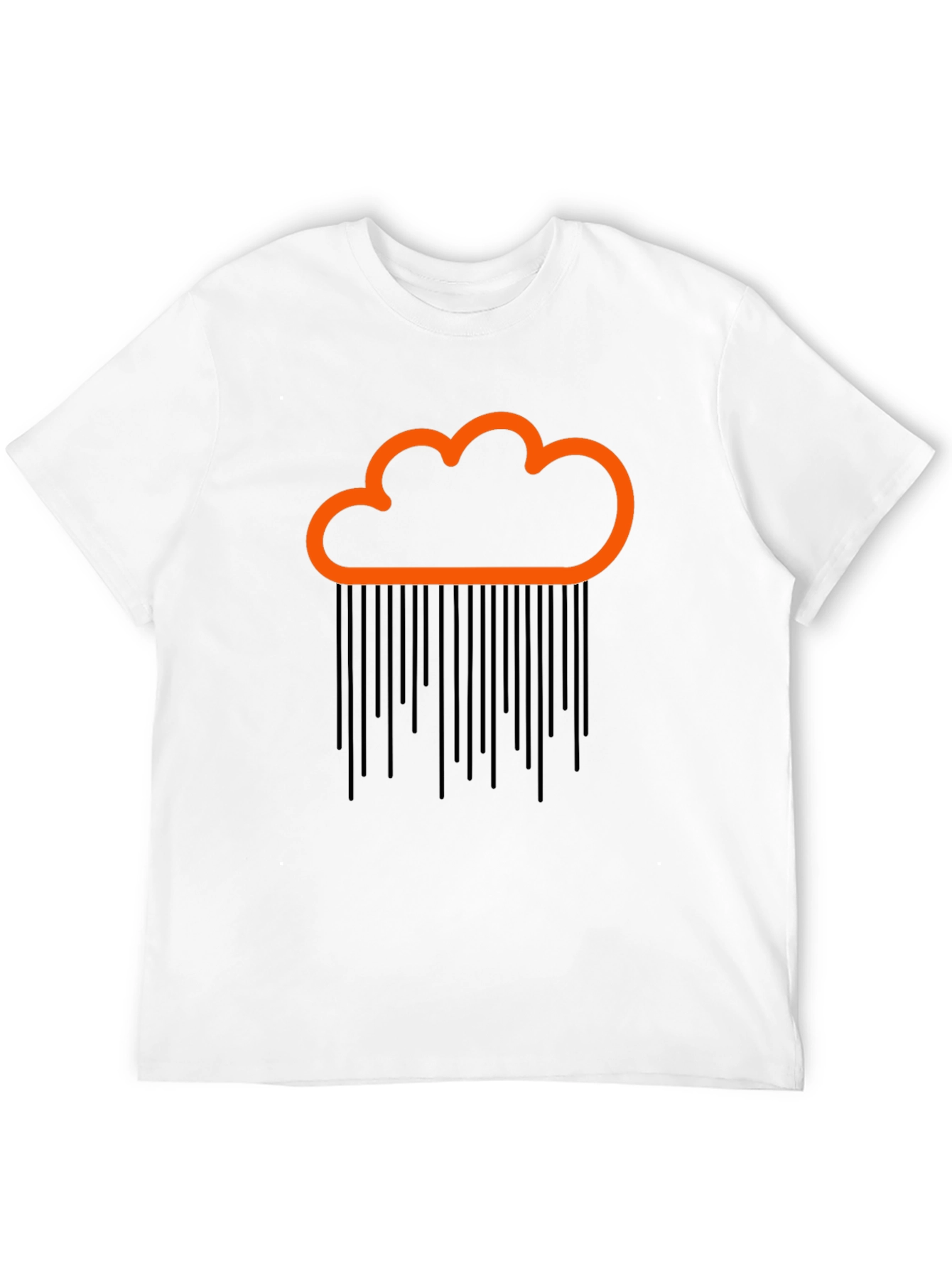 Cloud Rain Graphic Tee - Black