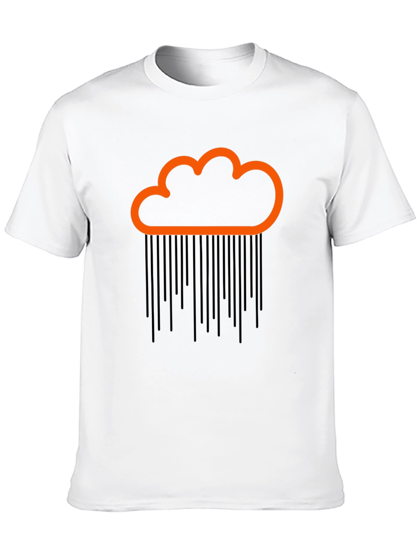 Cloud Rain Graphic Tee - Black