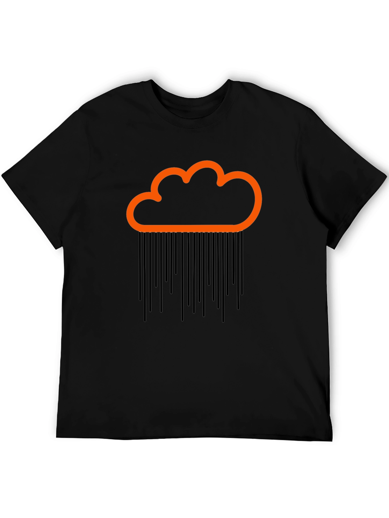 Cloud Rain Graphic Tee - Black