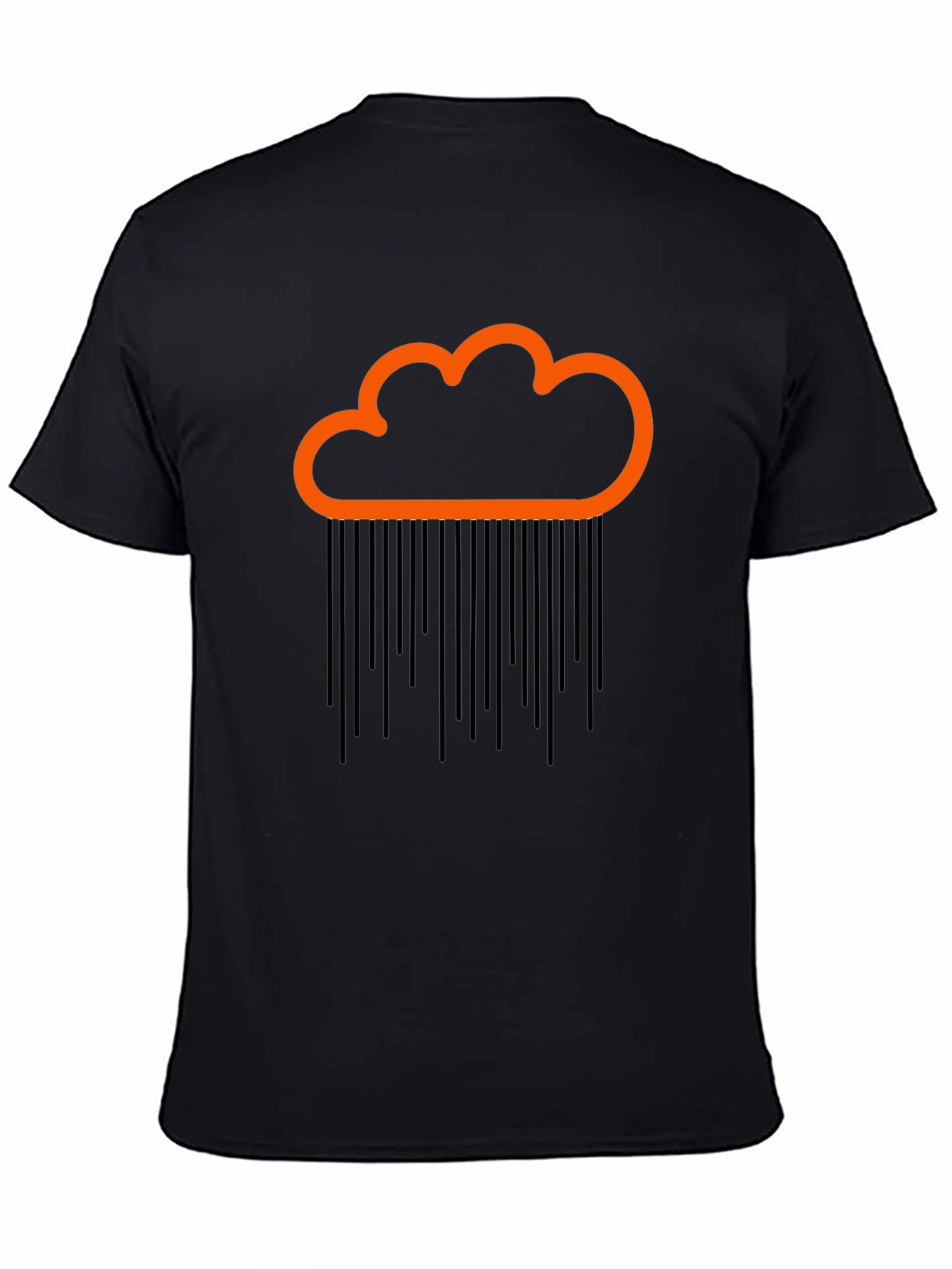 Cloud Rain Graphic Tee - Black