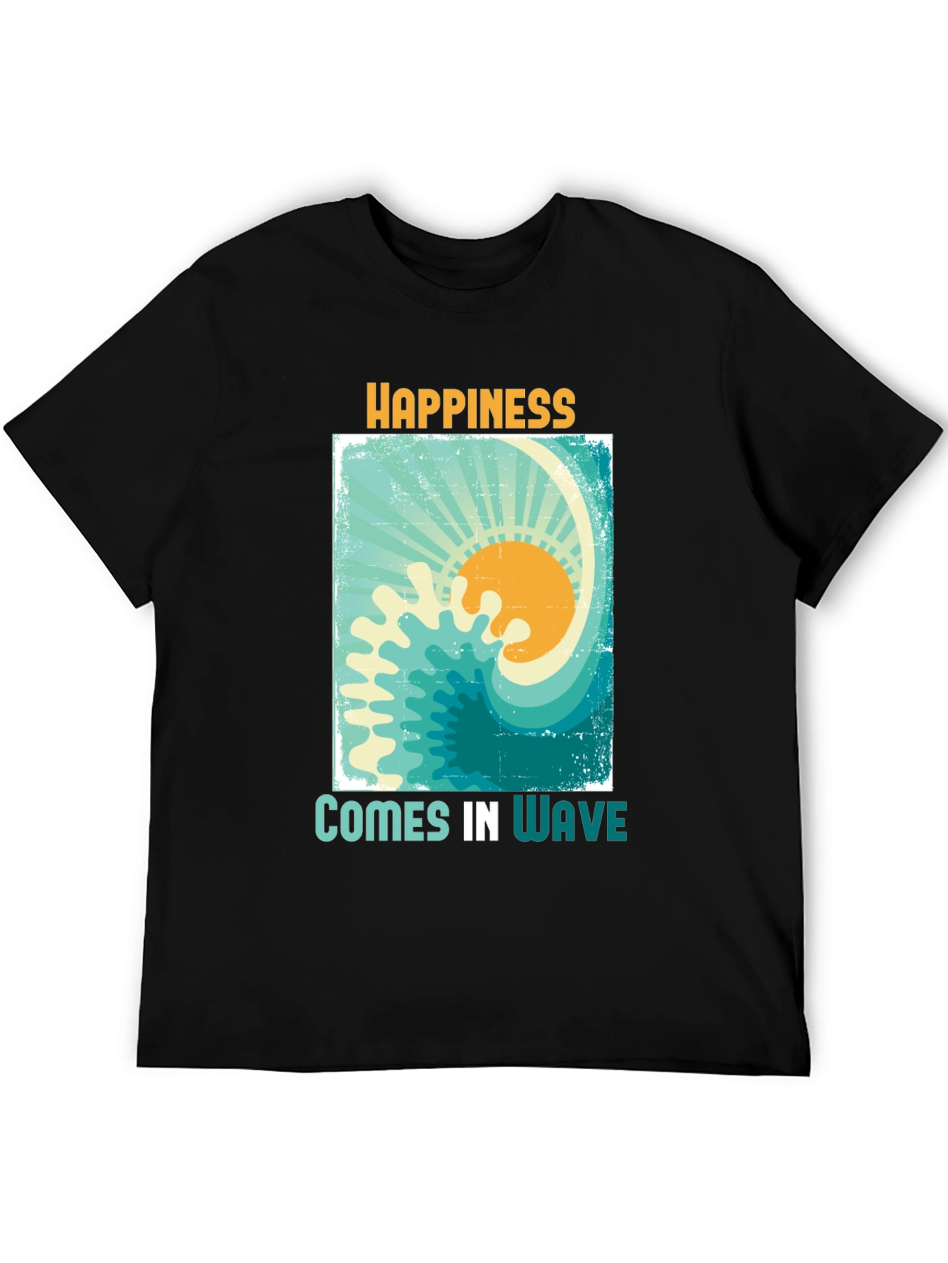 Happiness Comes In Wave Tee